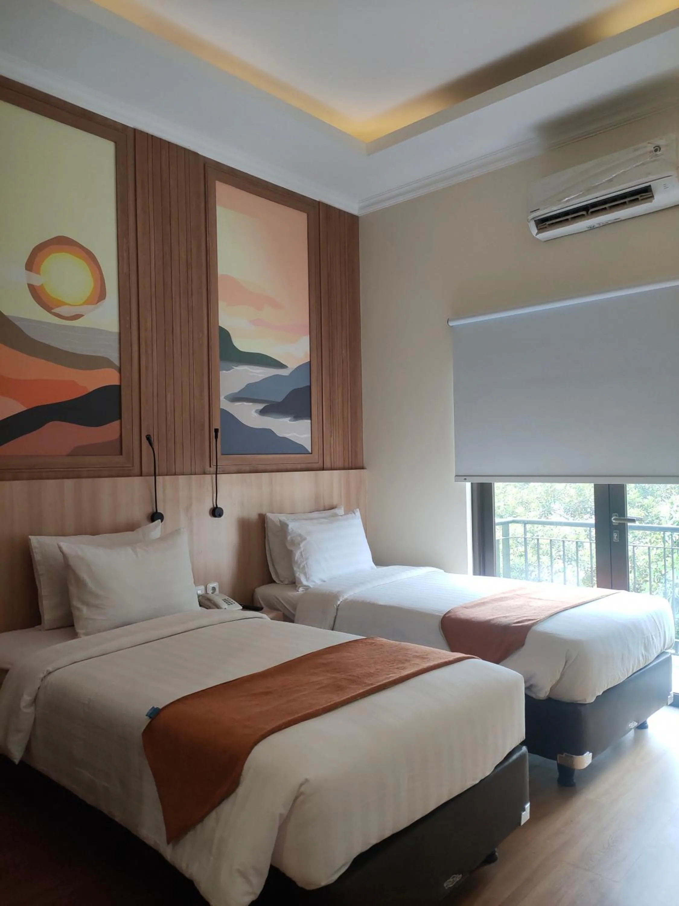 Bed in D'Bamboo Suites