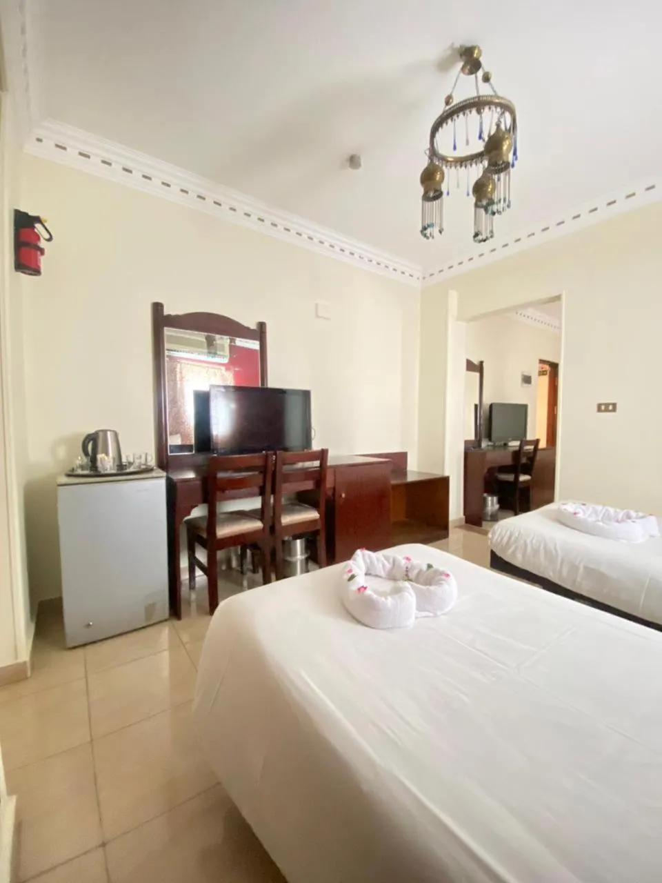 Bed in Philae Hotel Aswan