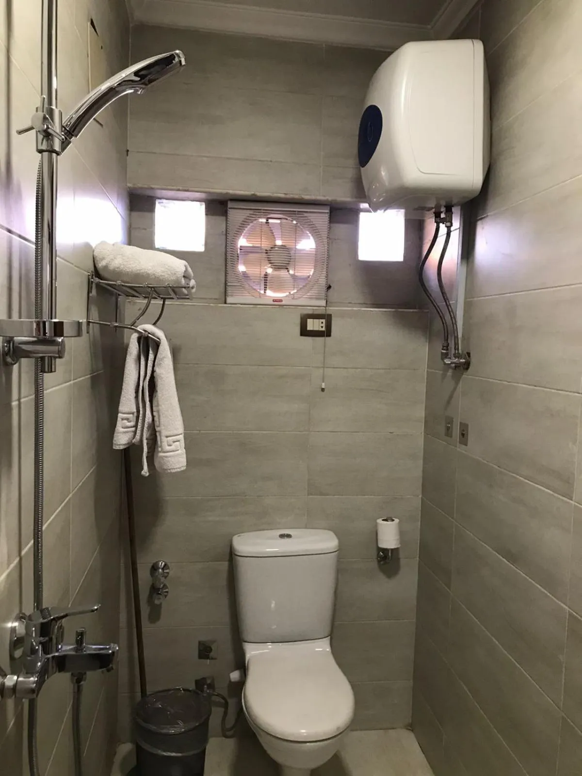 Shower in Philae Hotel Aswan