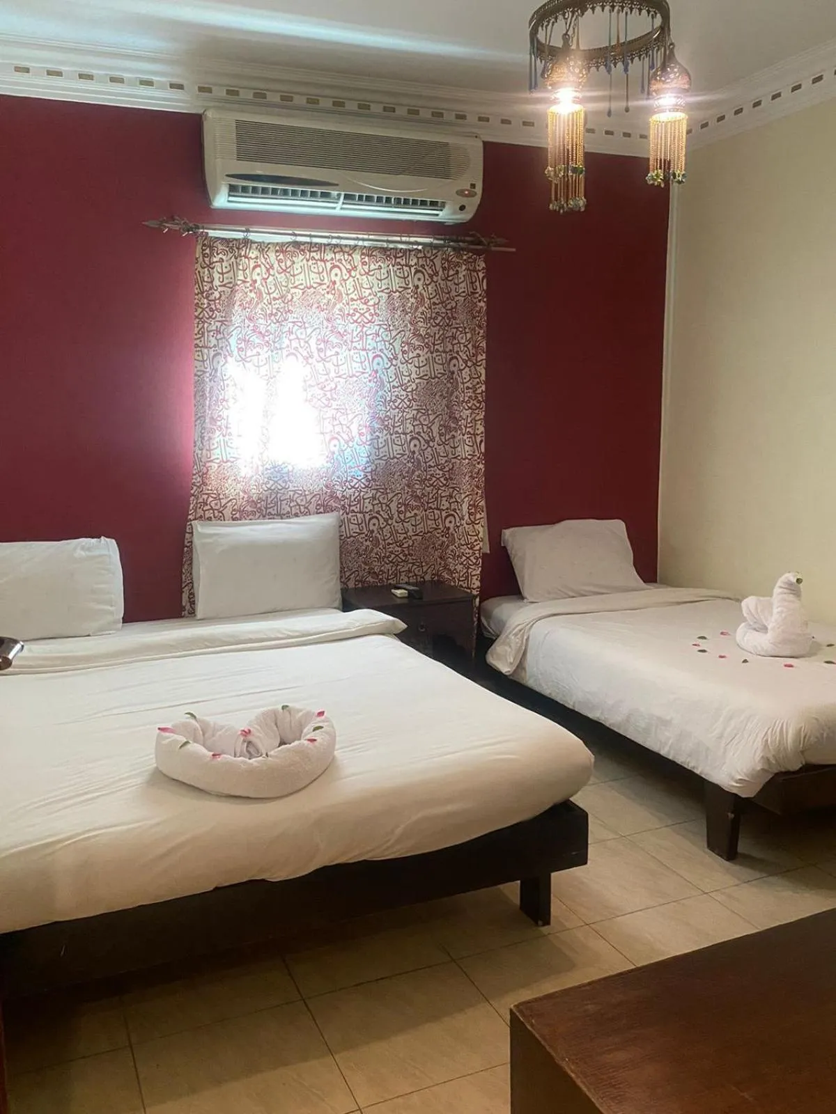 Bed in Philae Hotel Aswan