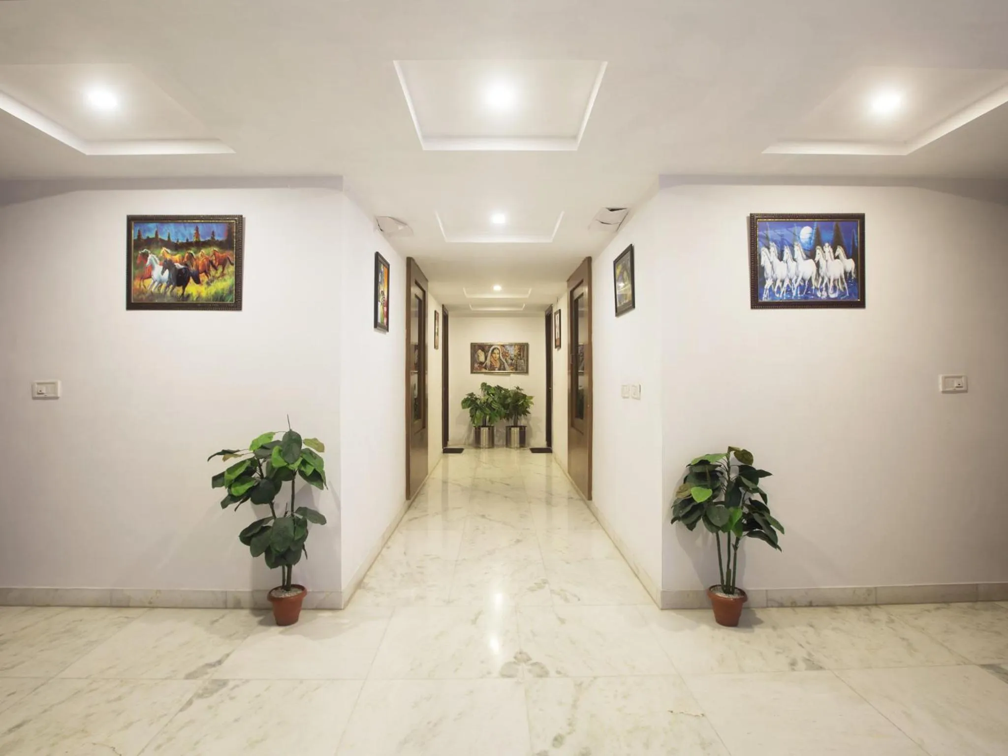 Lobby or reception in Hotel Krishna Deluxe-By RCG Hotels
