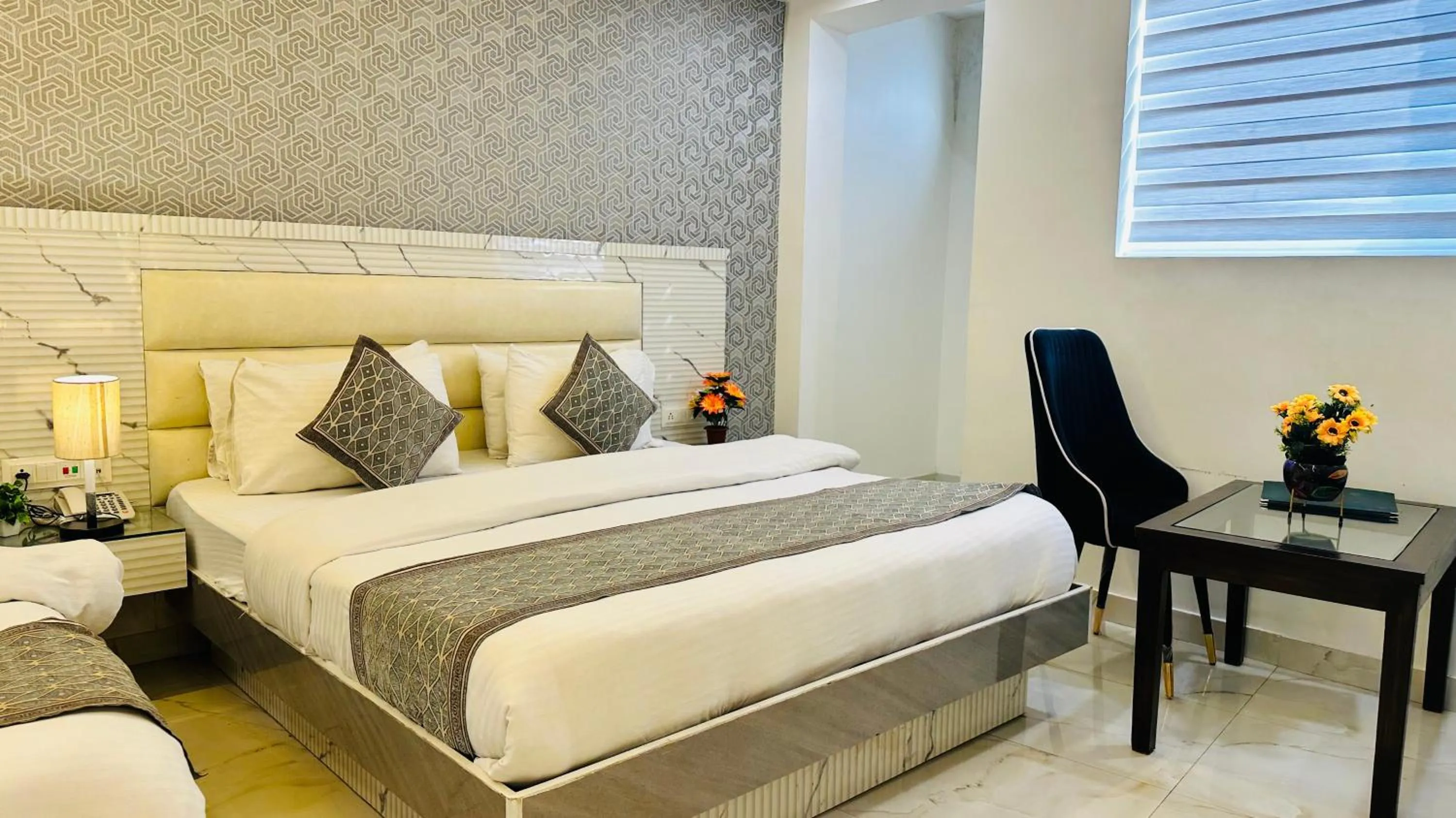 Bed in Hotel Krishna Deluxe-By RCG Hotels