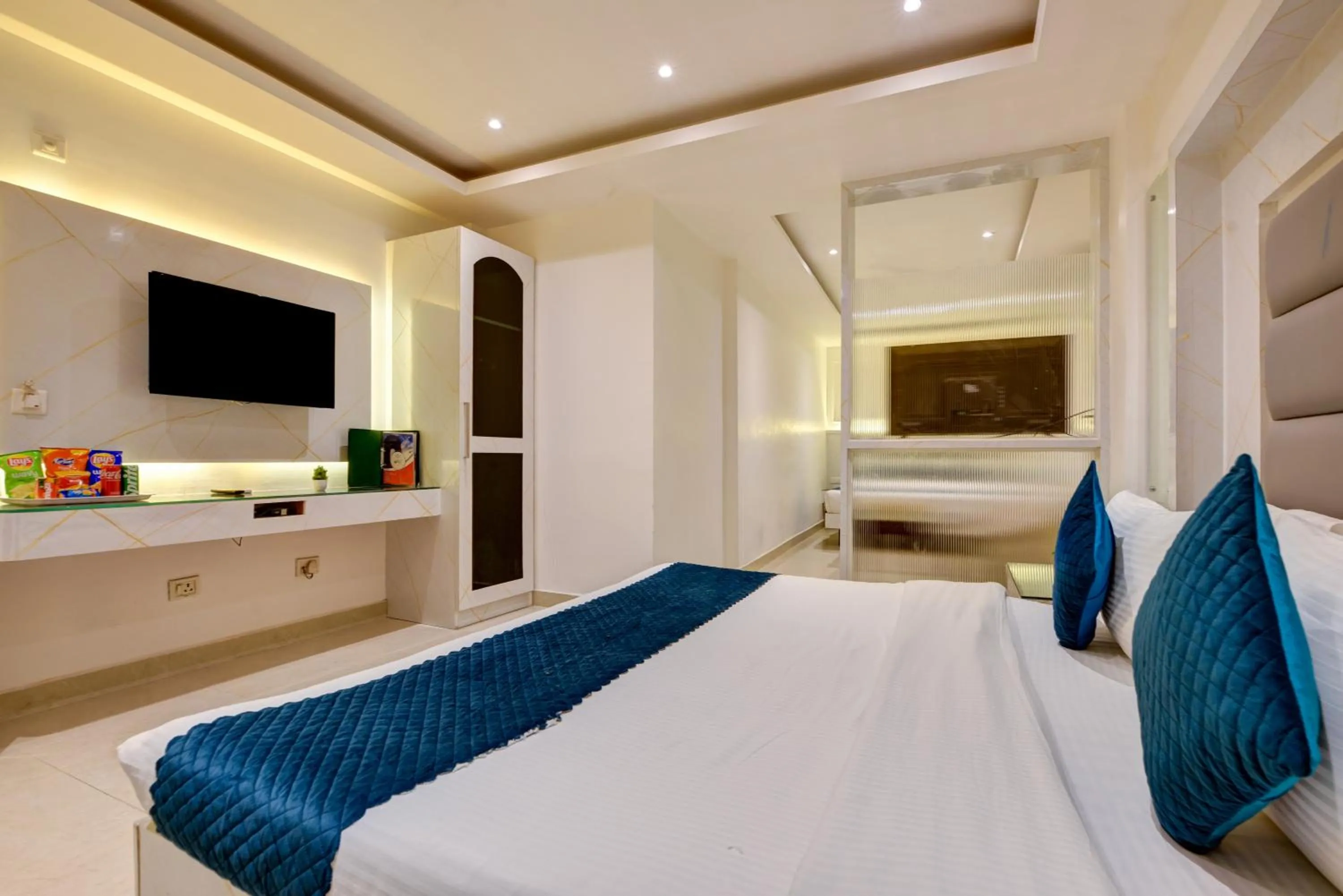 Bed in Hotel Krishna Deluxe-By RCG Hotels