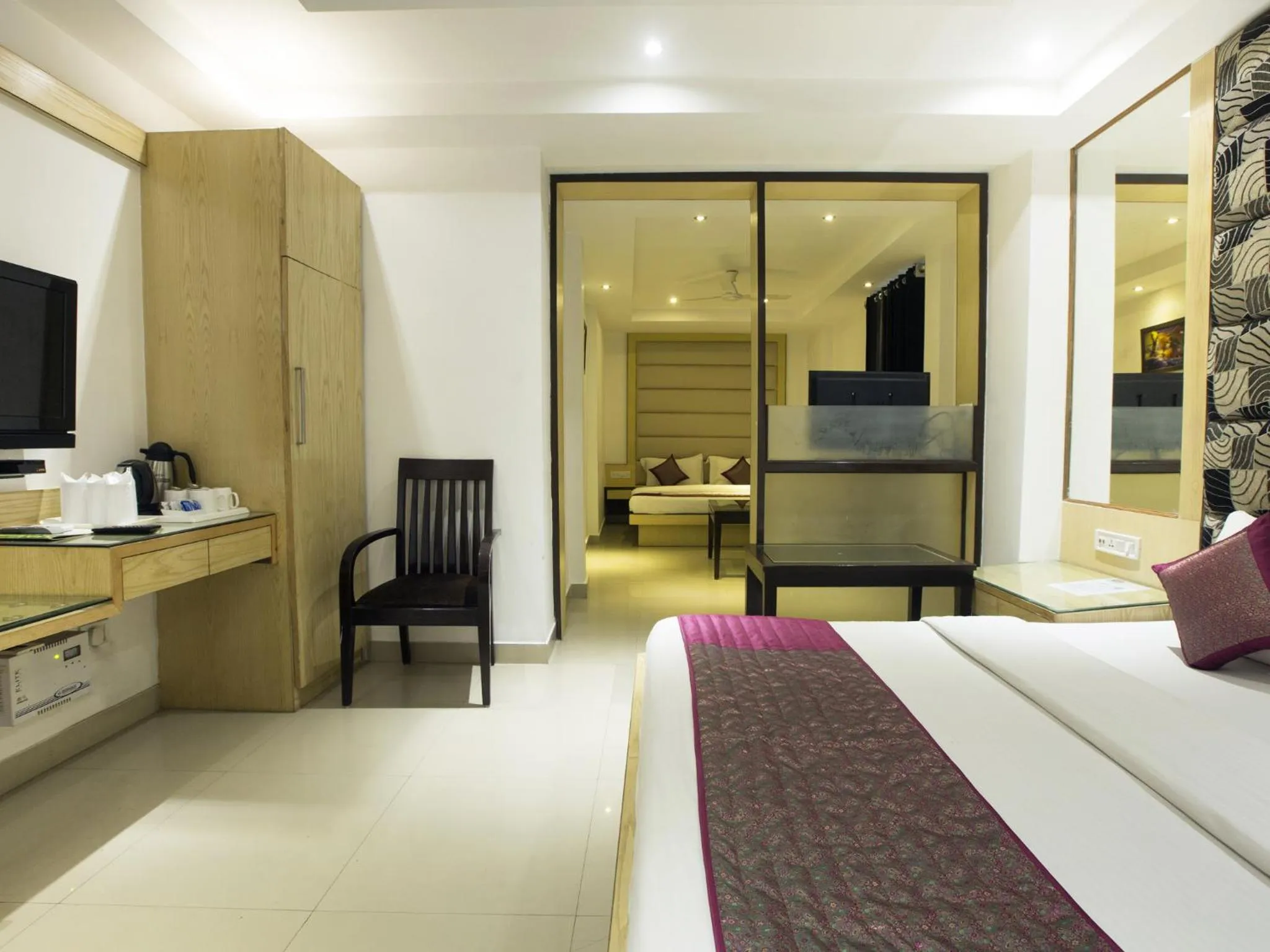 Bedroom, Bed in Hotel Krishna Deluxe-By RCG Hotels