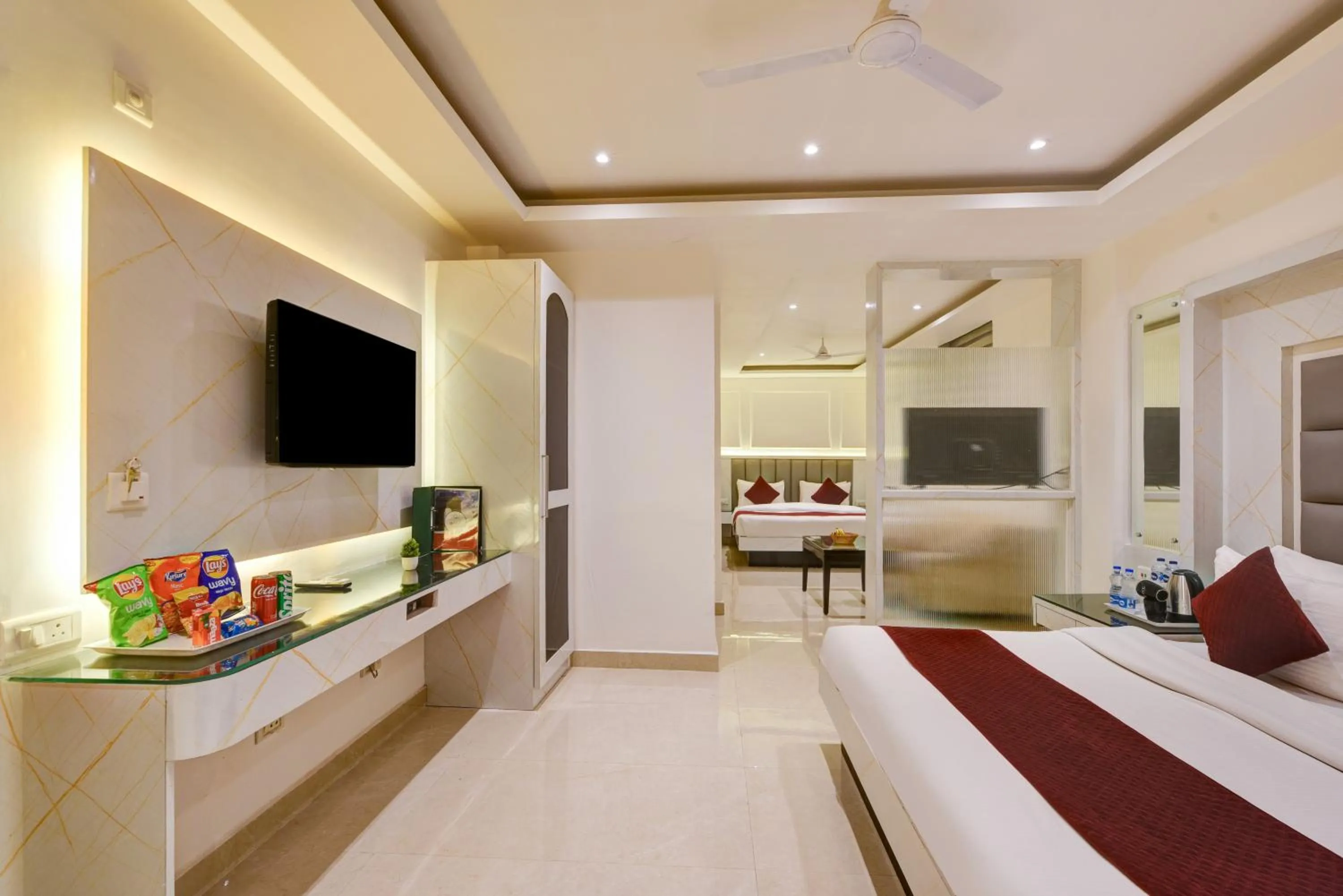 Bed in Hotel Krishna Deluxe-By RCG Hotels