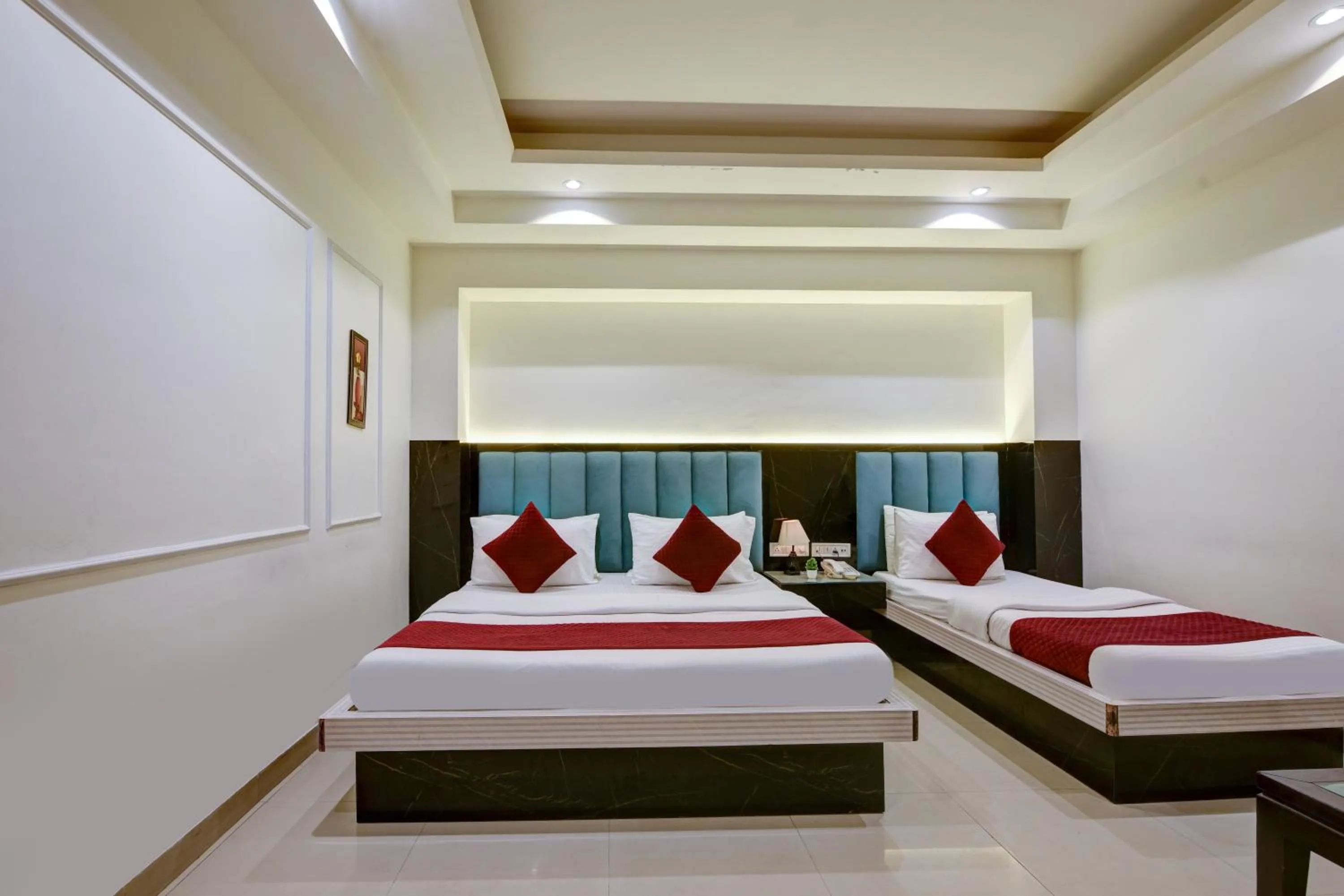 Bed in Hotel Krishna Deluxe-By RCG Hotels