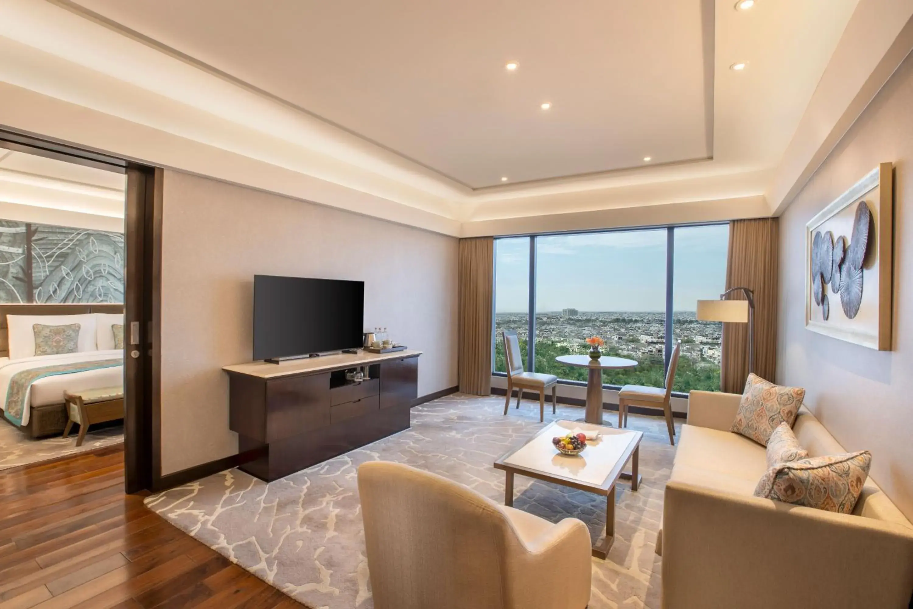 Executive Suite with 90 minutes Cocktail hours and Butler Service in The Leela Ambience Convention Hotel Delhi Executive Suite with 90 minutes Cocktail hours and Butler Service in The Leela Ambience Convention Hotel Delhi