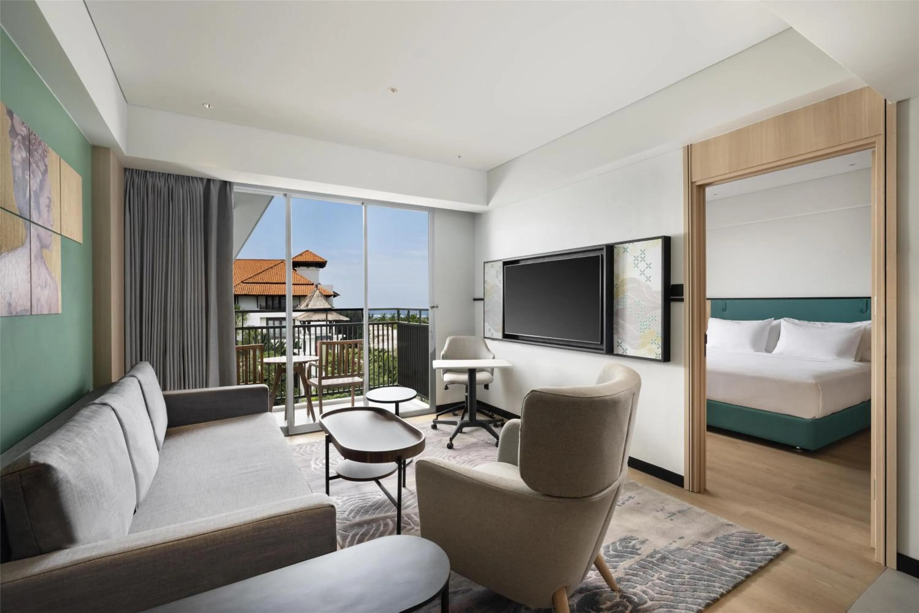 Living room, Bed in Hilton Garden Inn Bali Nusa Dua