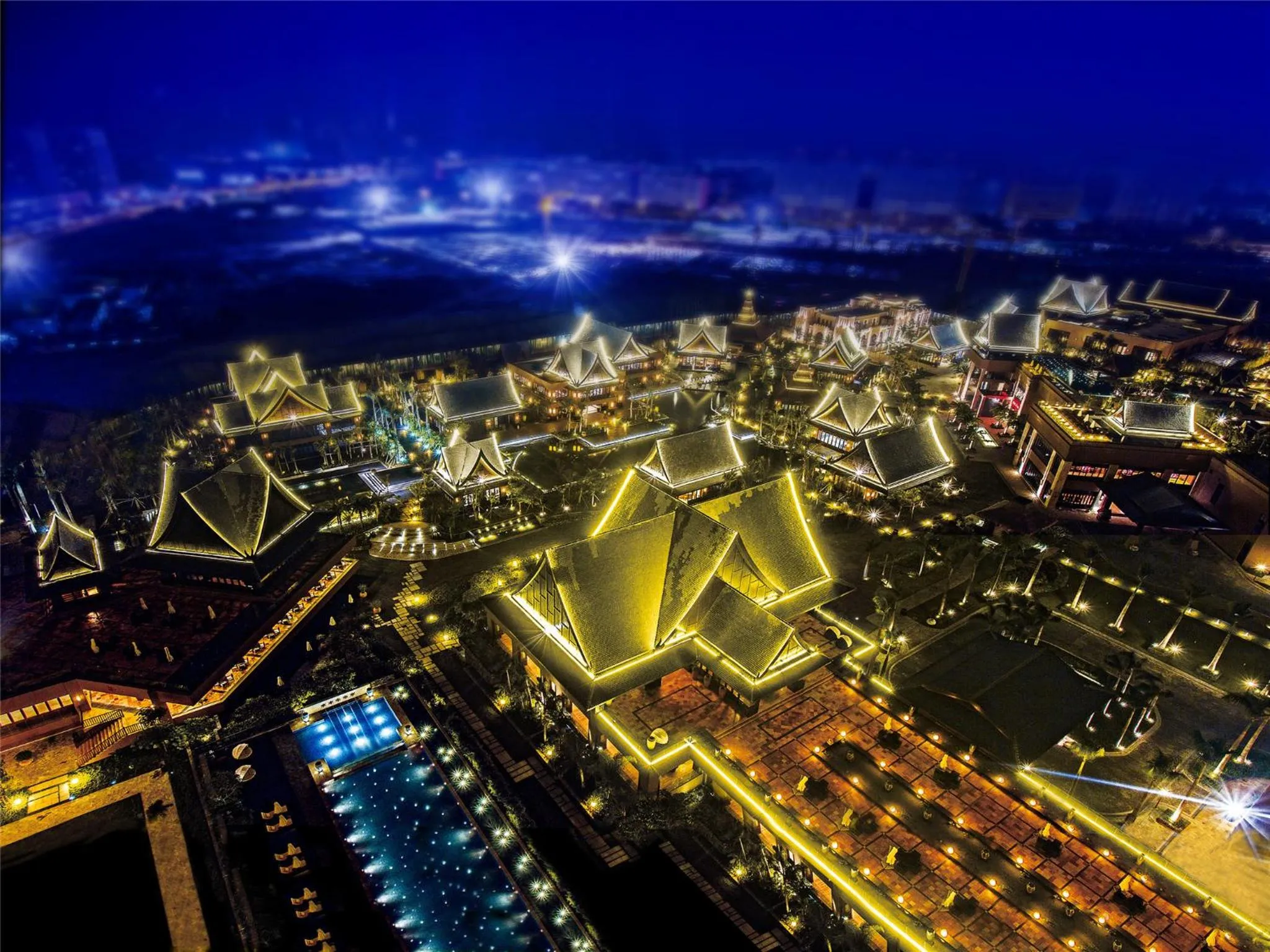 Bird's eye view in Mangrove Tree Resort World Sanya Bay-Kapok