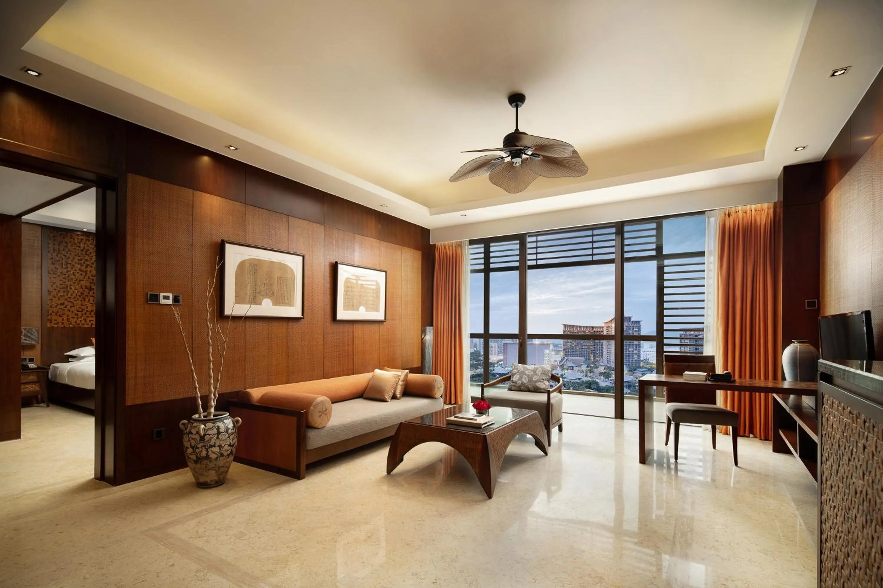 Living room in Mangrove Tree Resort World Sanya Bay-Kapok