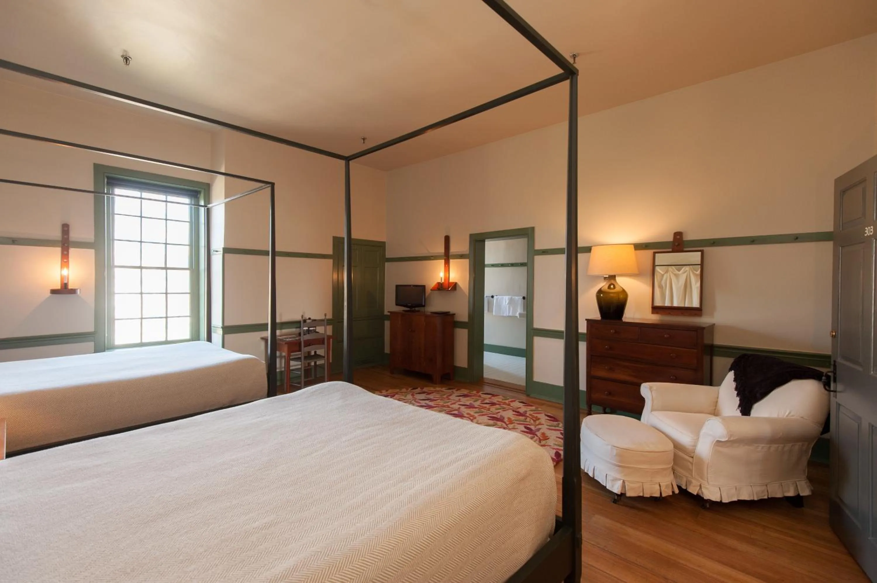 Bed in Shaker Village of Pleasant Hill