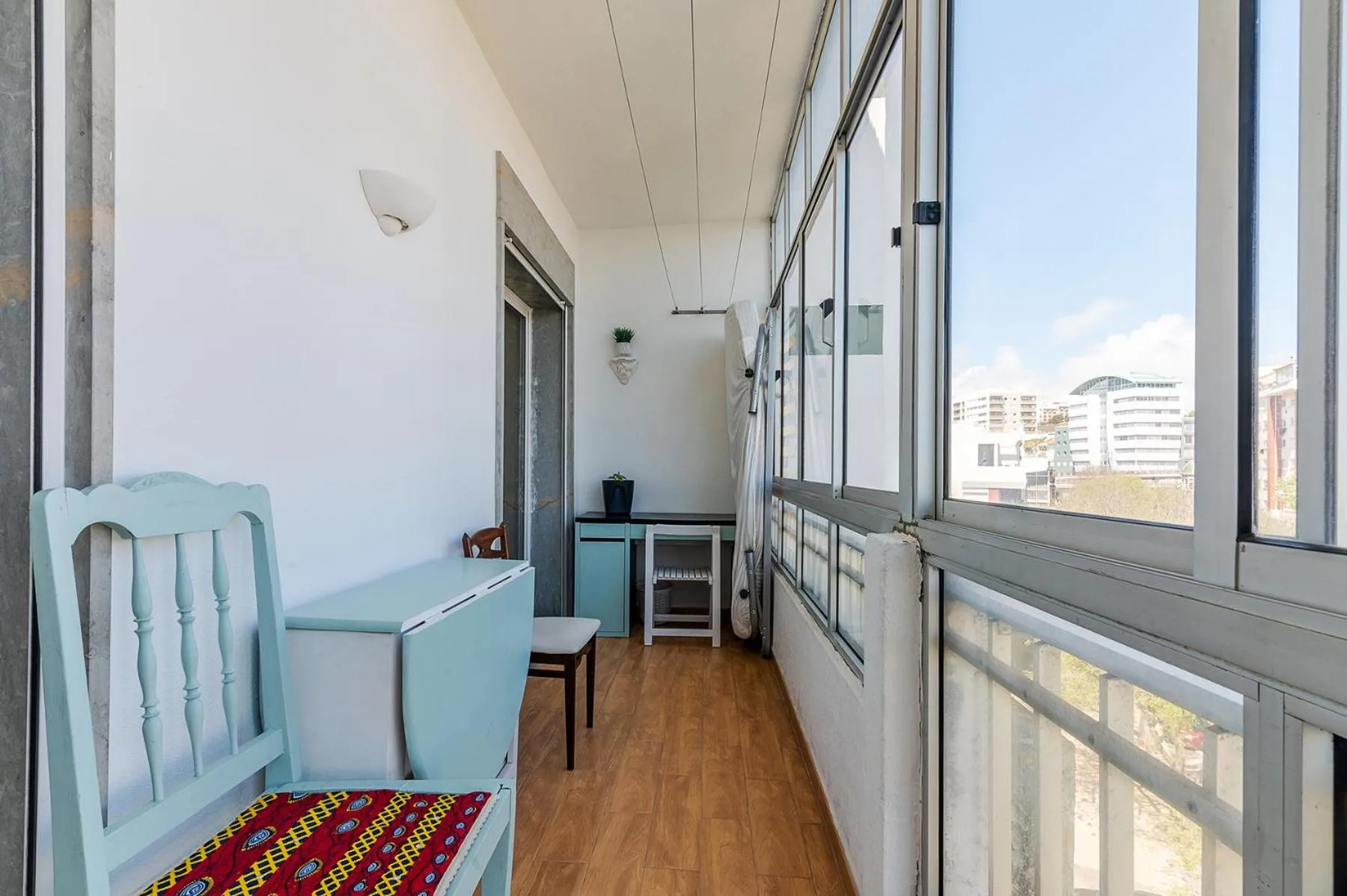 Balcony/Terrace in Paço de Arcos Apartment