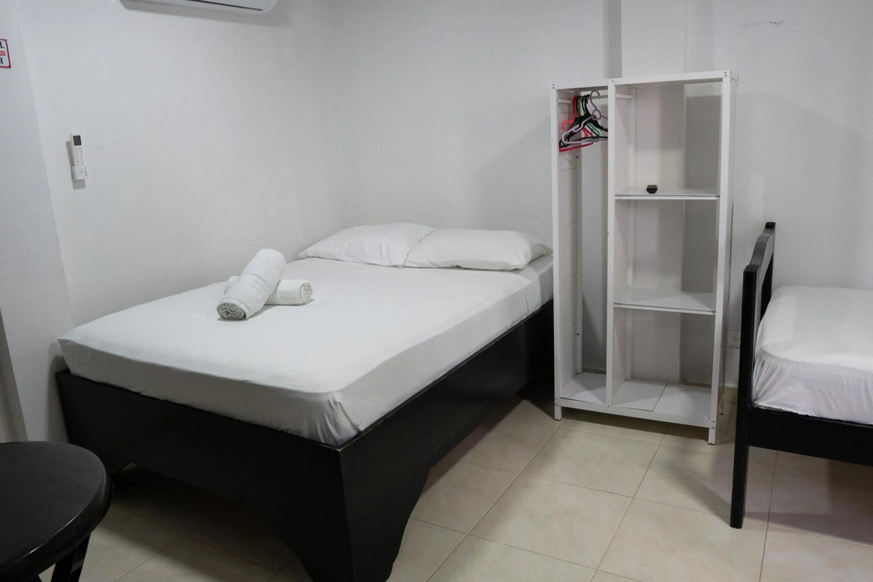 Bed in Rocky Cay Lodging
