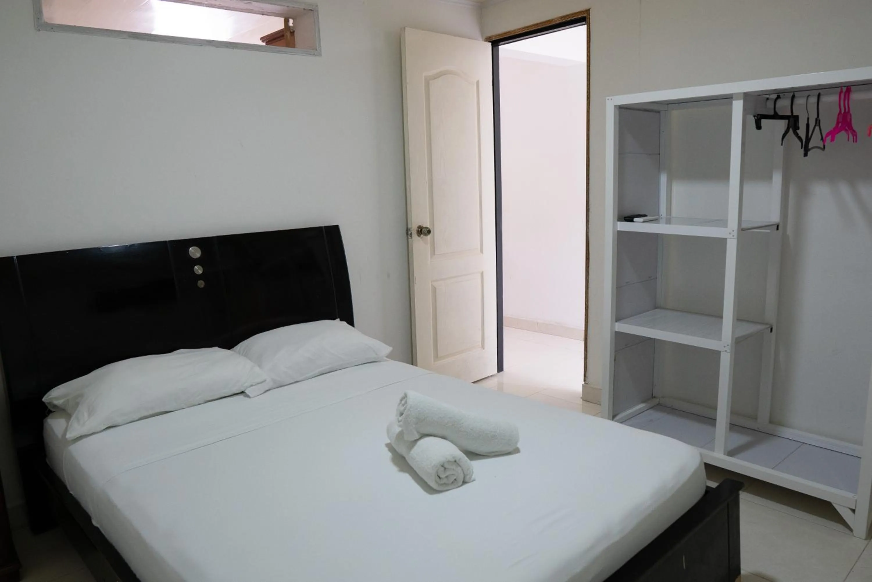 Bed in Rocky Cay Lodging