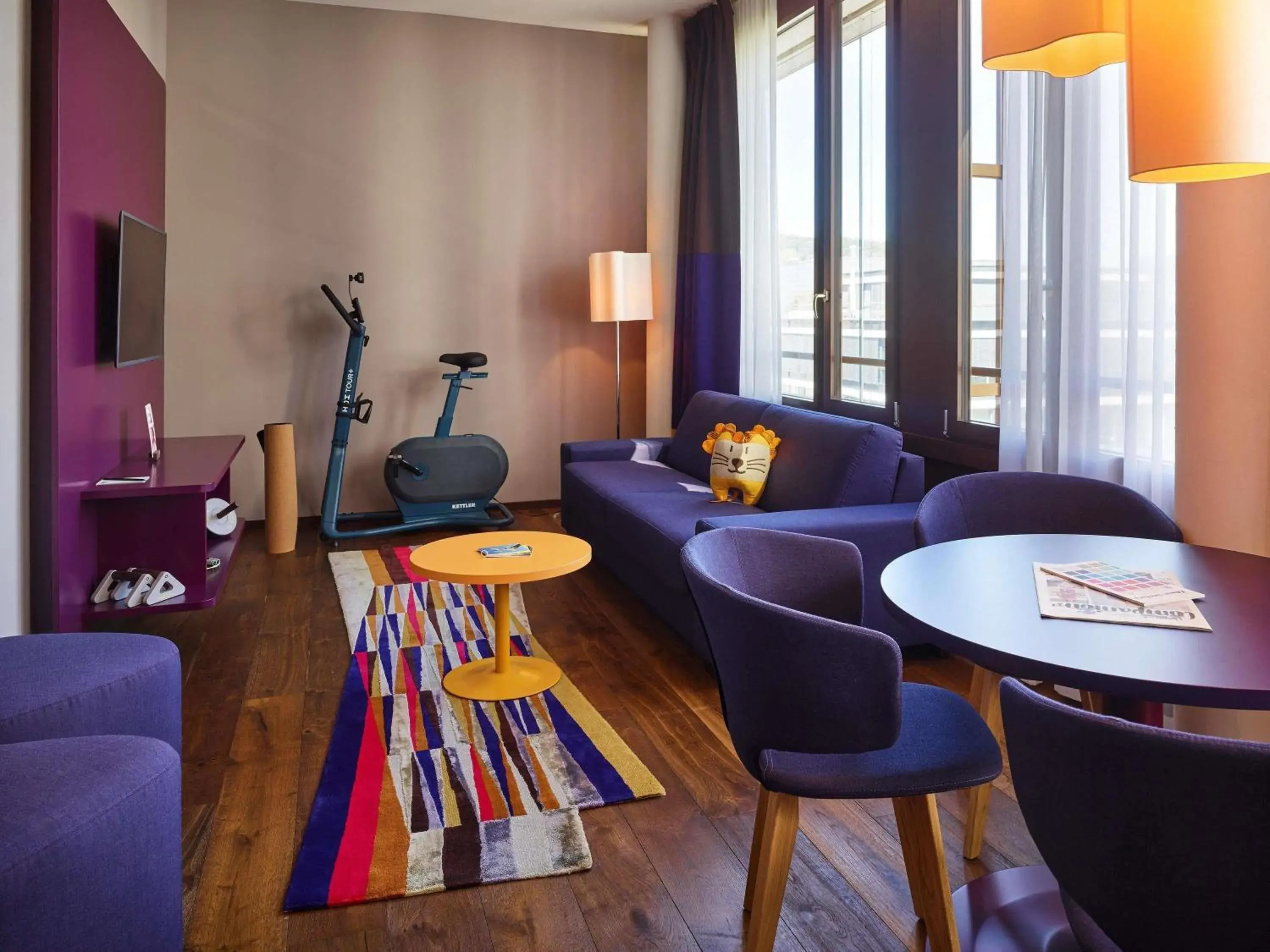 Bedroom in 25hours Hotel Zürich West Bedroom in 25hours Hotel Zürich West