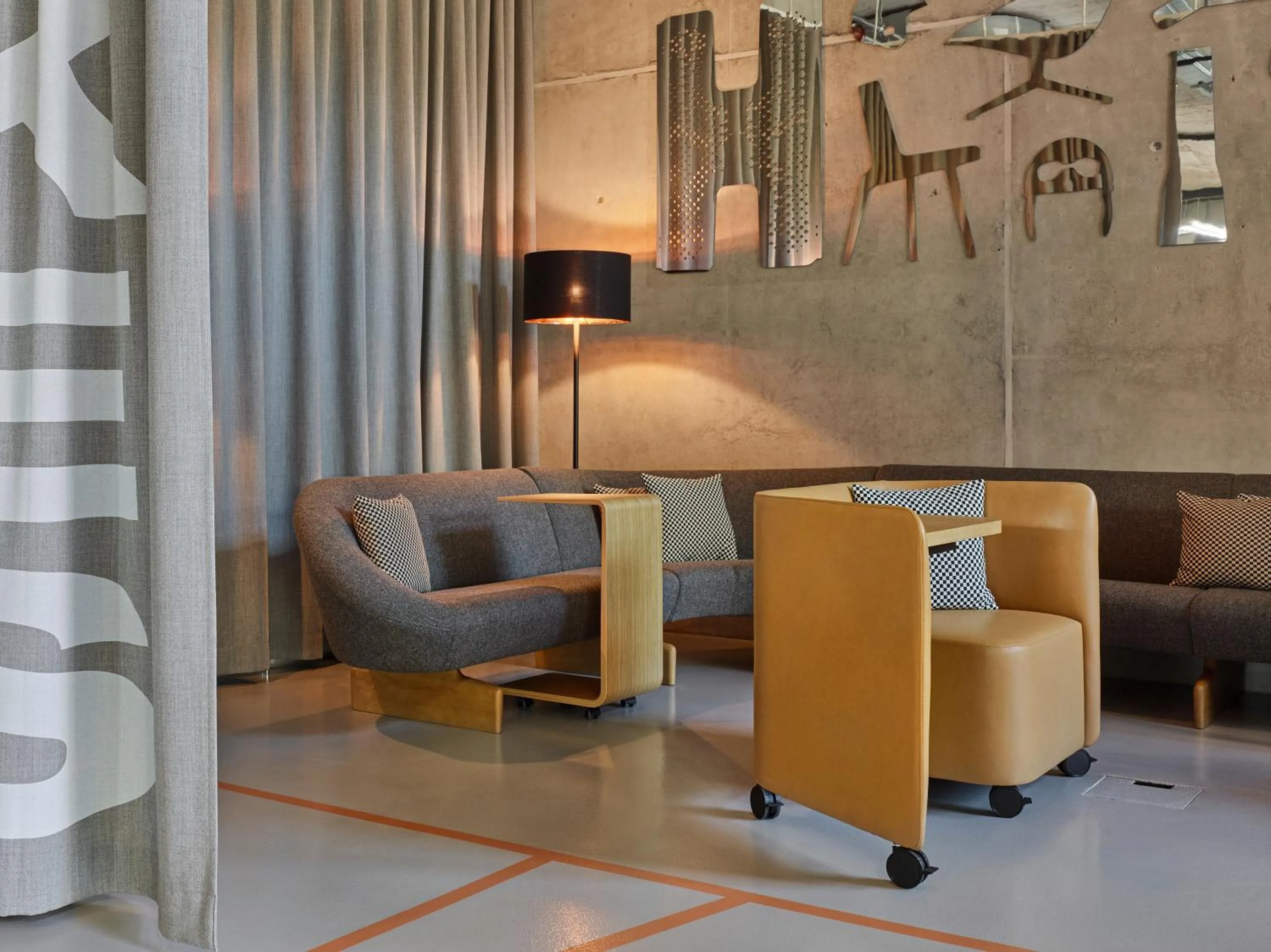 Decorative detail in 25hours Hotel Zürich West