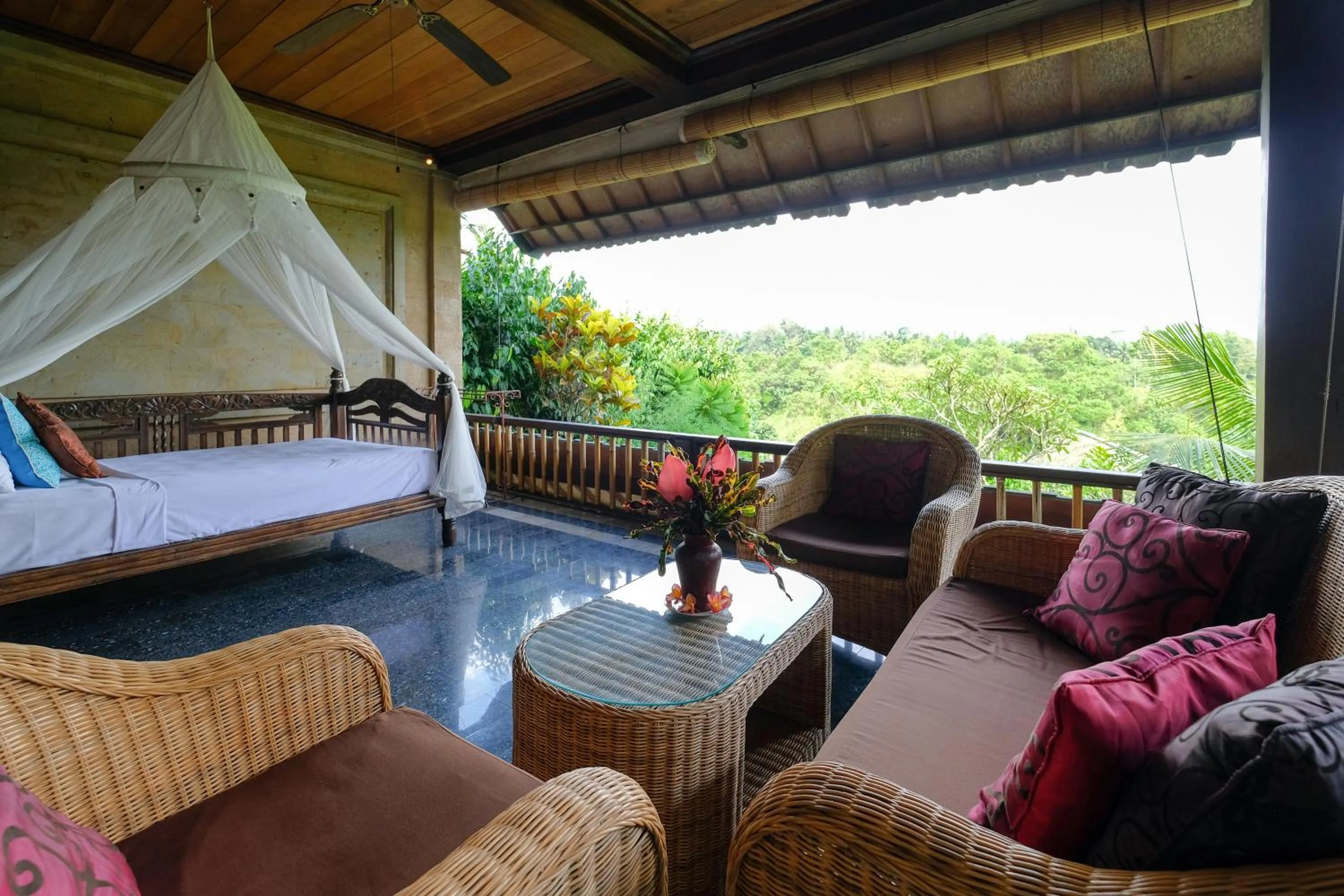 Balcony/Terrace in Sunrise Villa Ubud