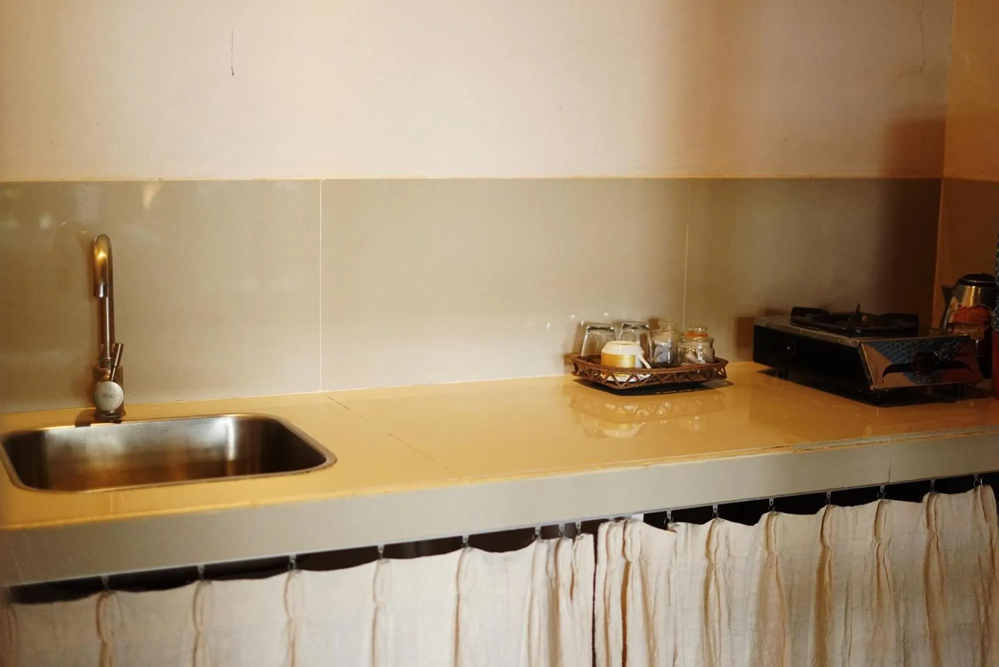 kitchen in Sunrise Villa Ubud