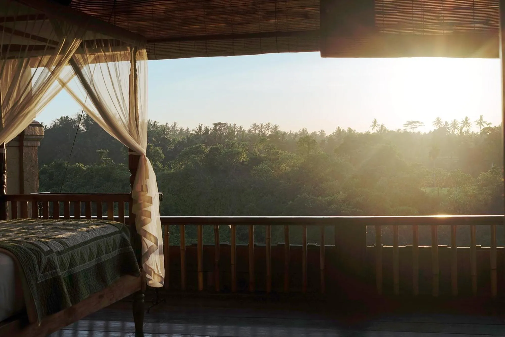 Balcony/Terrace, Bed in Sunrise Villa Ubud