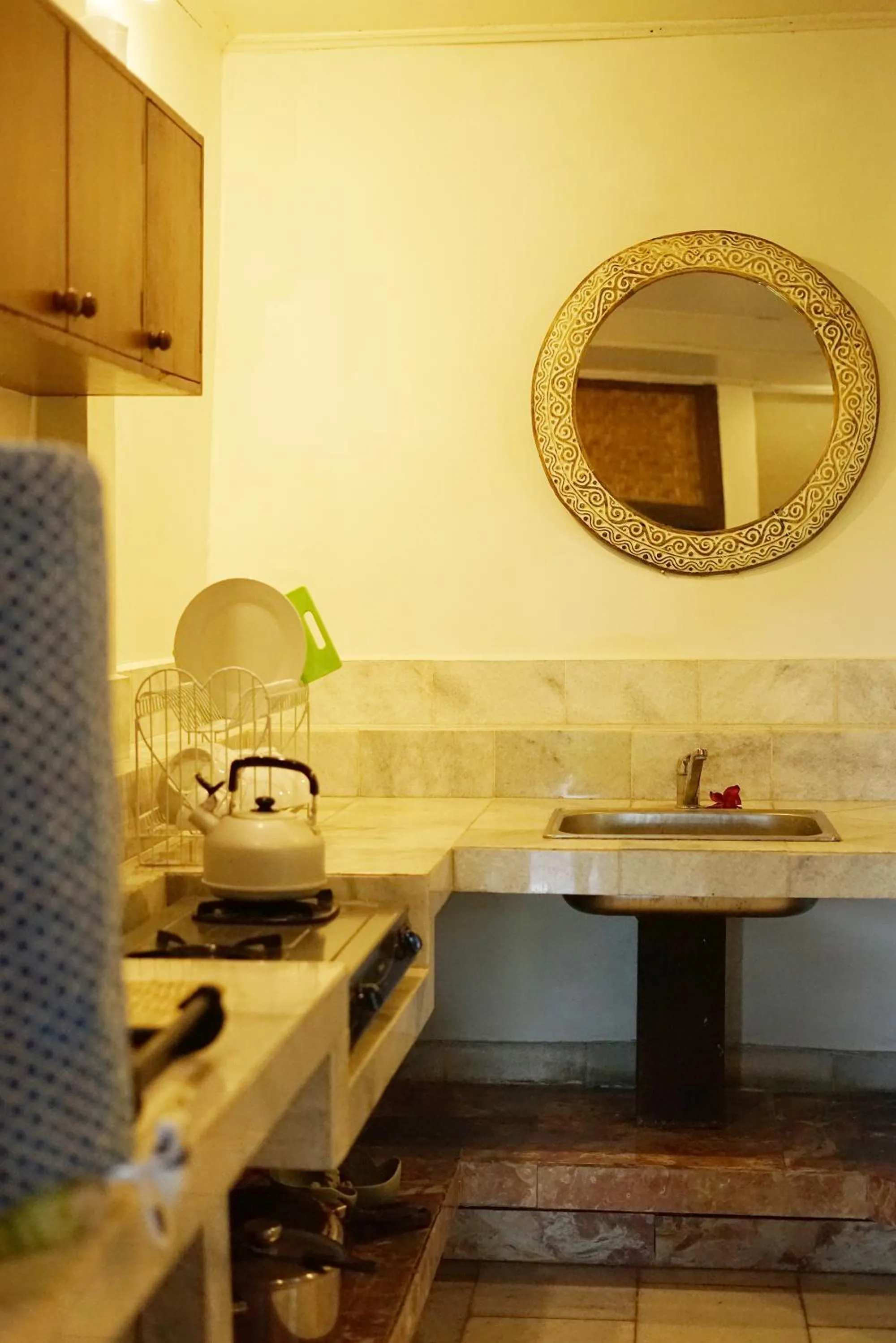 Kitchen or kitchenette in Sunrise Villa Ubud
