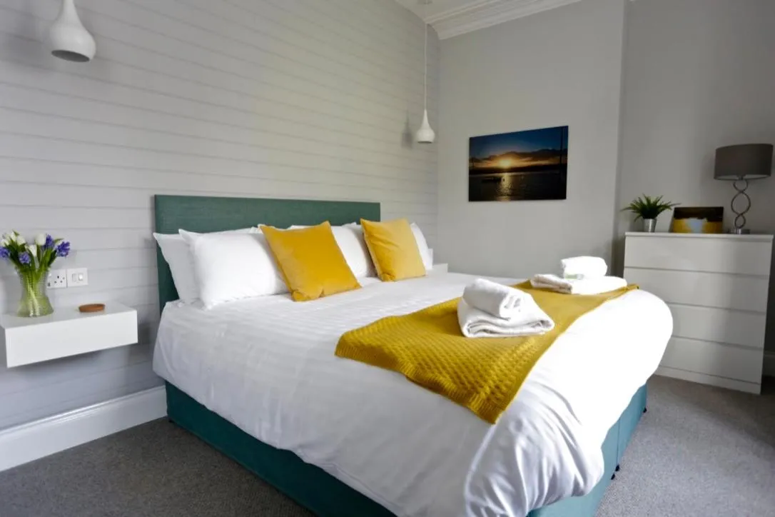 Bed in The Dolphin Hotel Exmouth