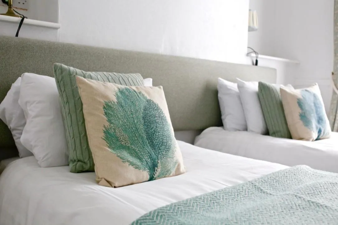 Bed in The Dolphin Hotel Exmouth