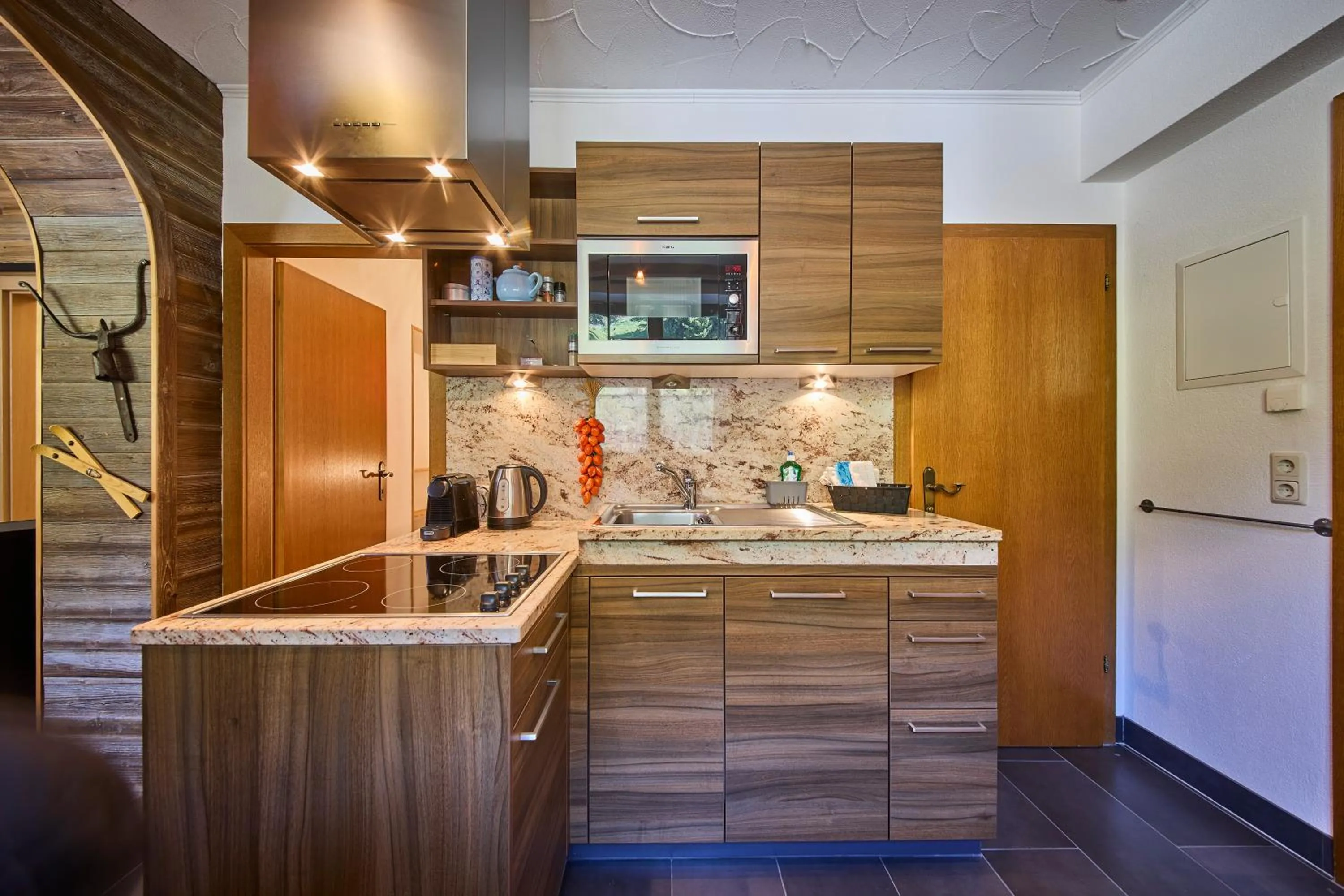 Kitchen or kitchenette in Apartments Enzian