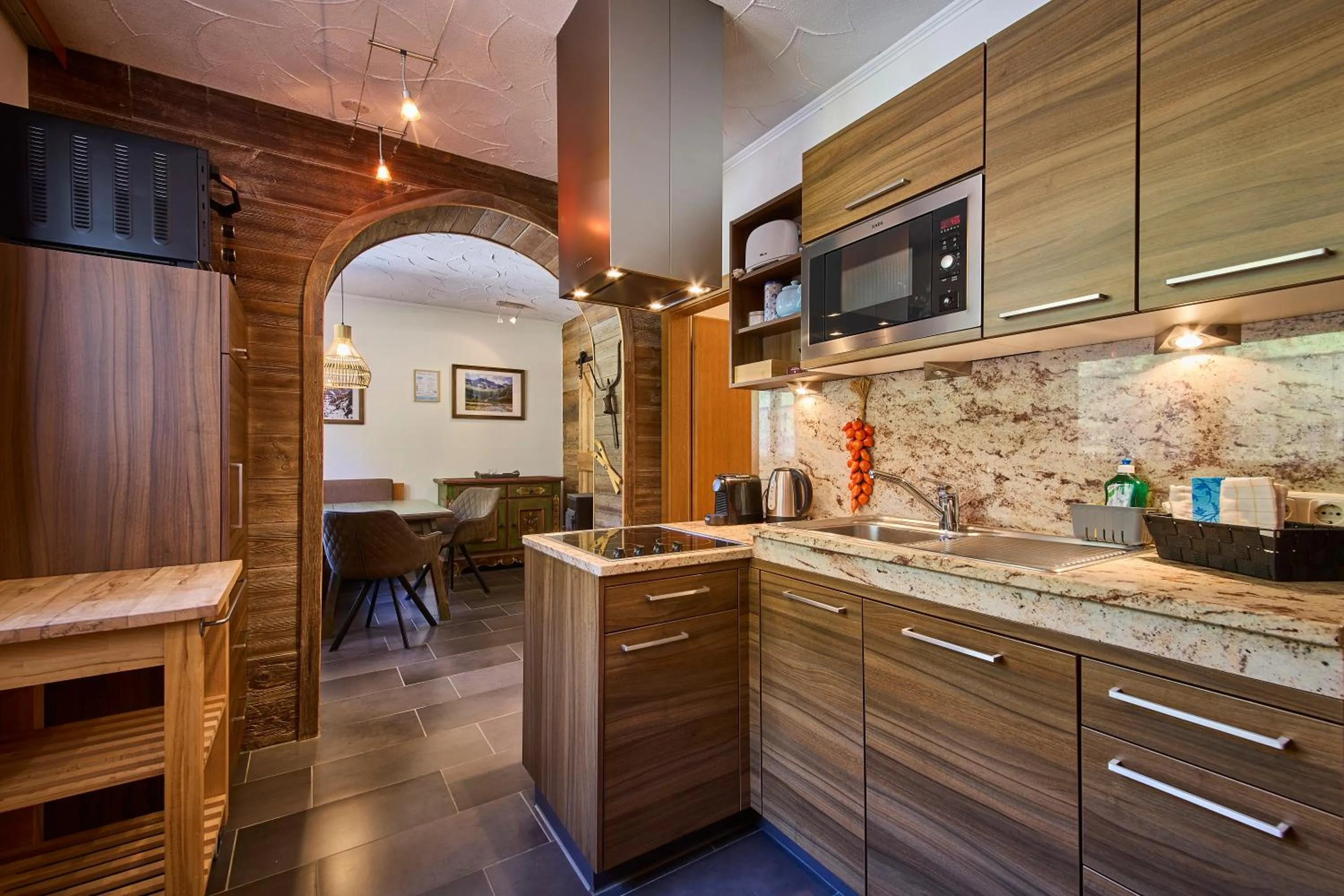 Kitchen or kitchenette in Apartments Enzian