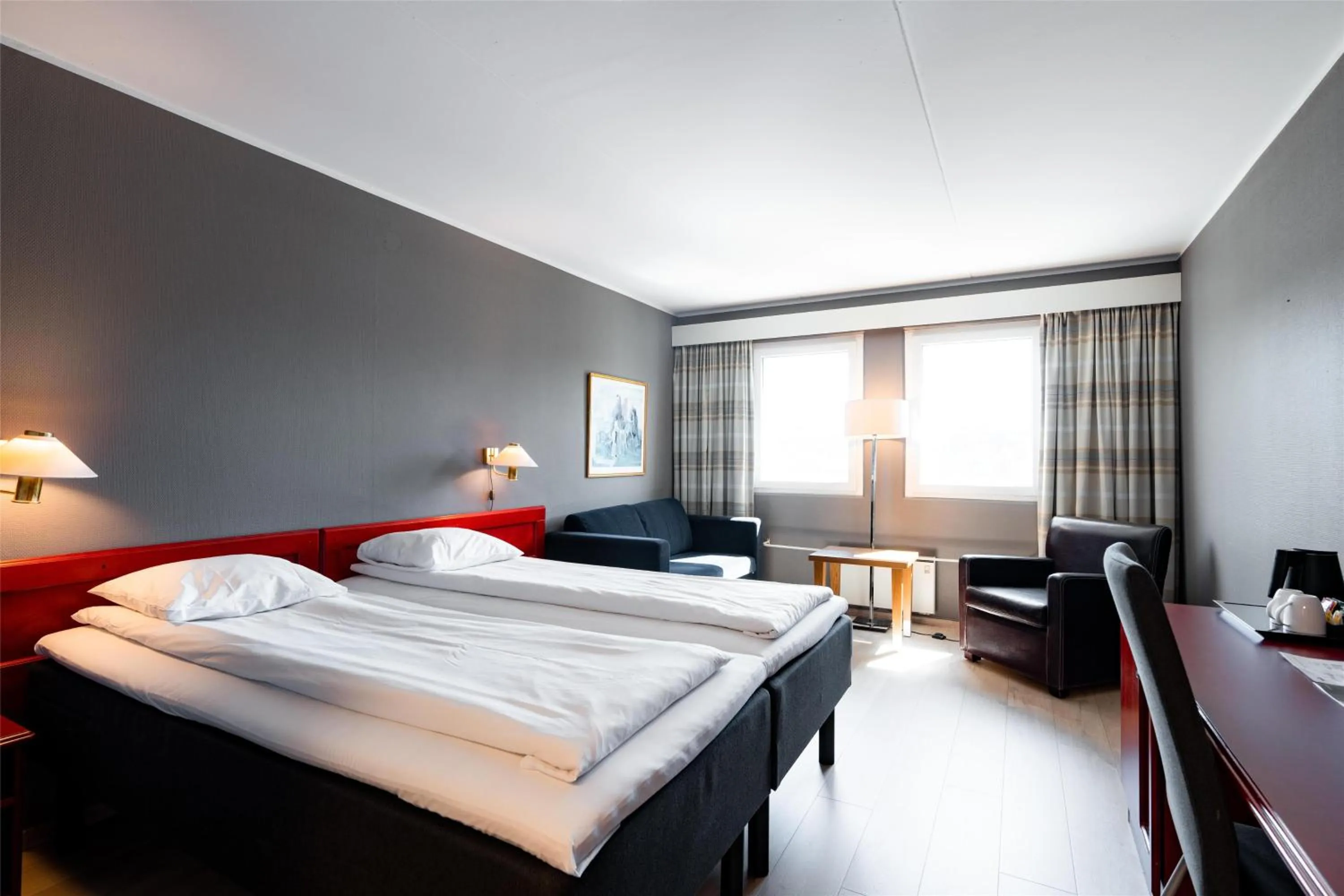 Bedroom, Bed in Scandic Hønefoss