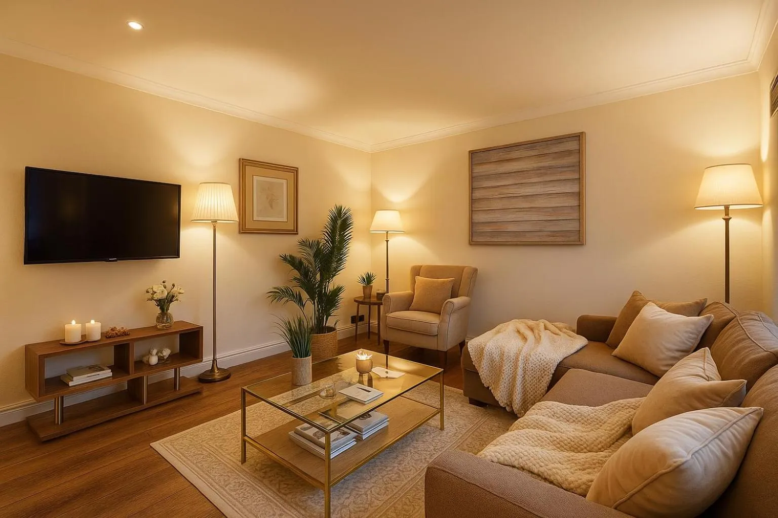 TV and multimedia in Park Lane Apartments/Shaw House