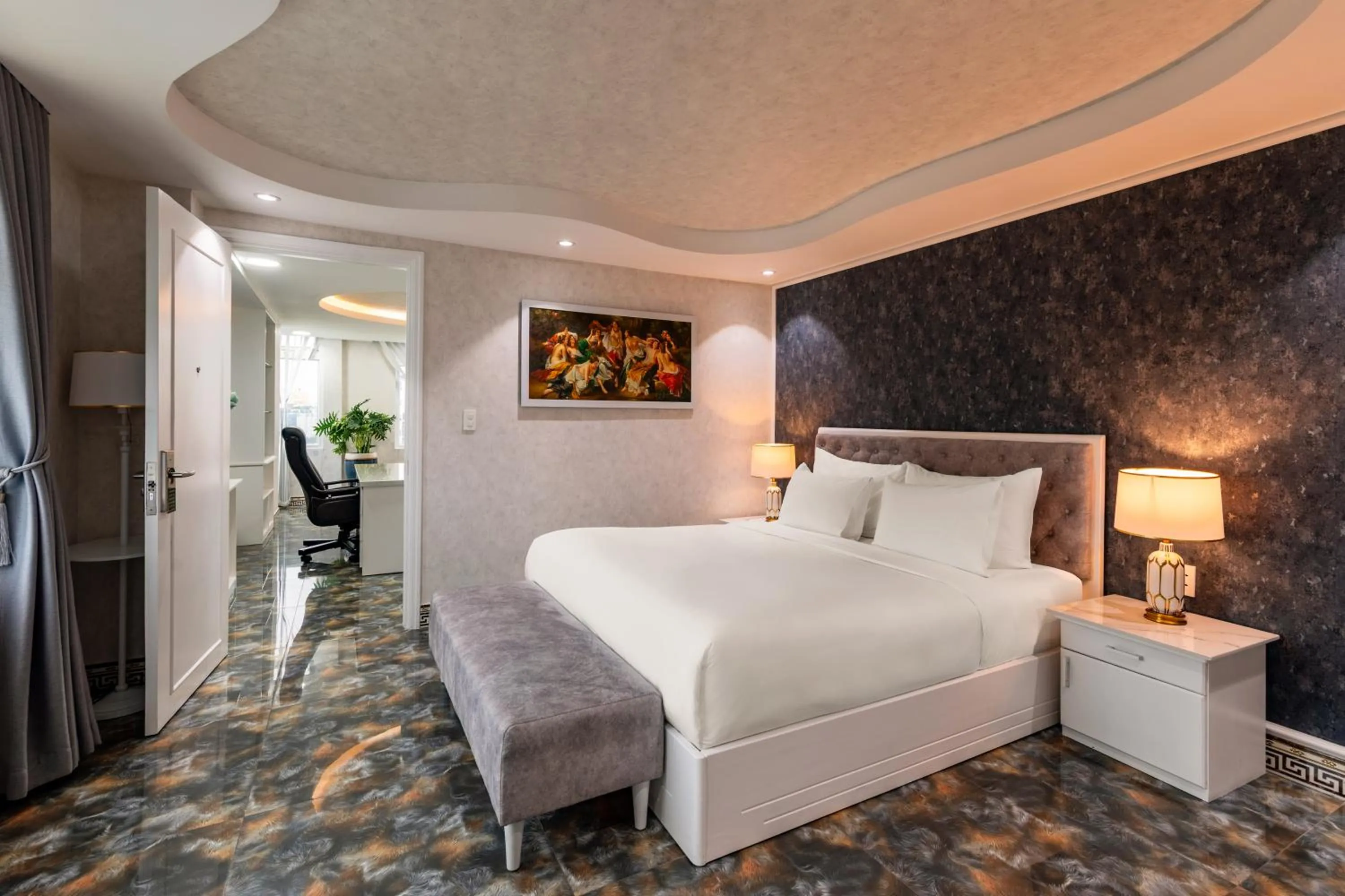 Bedroom, Bed in Kay Hotel Han Riverfront