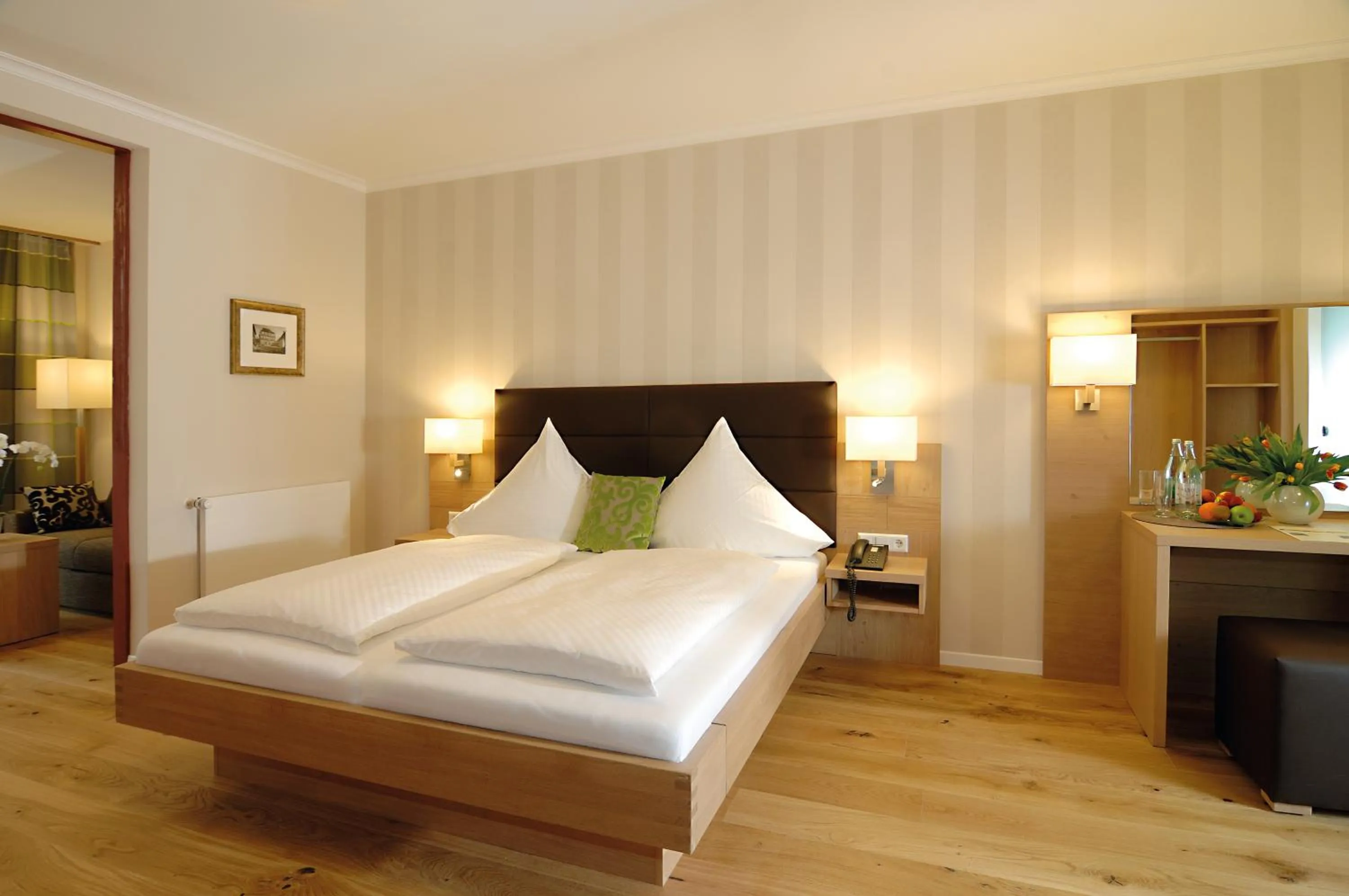 Bed in Hotel Der Löwen