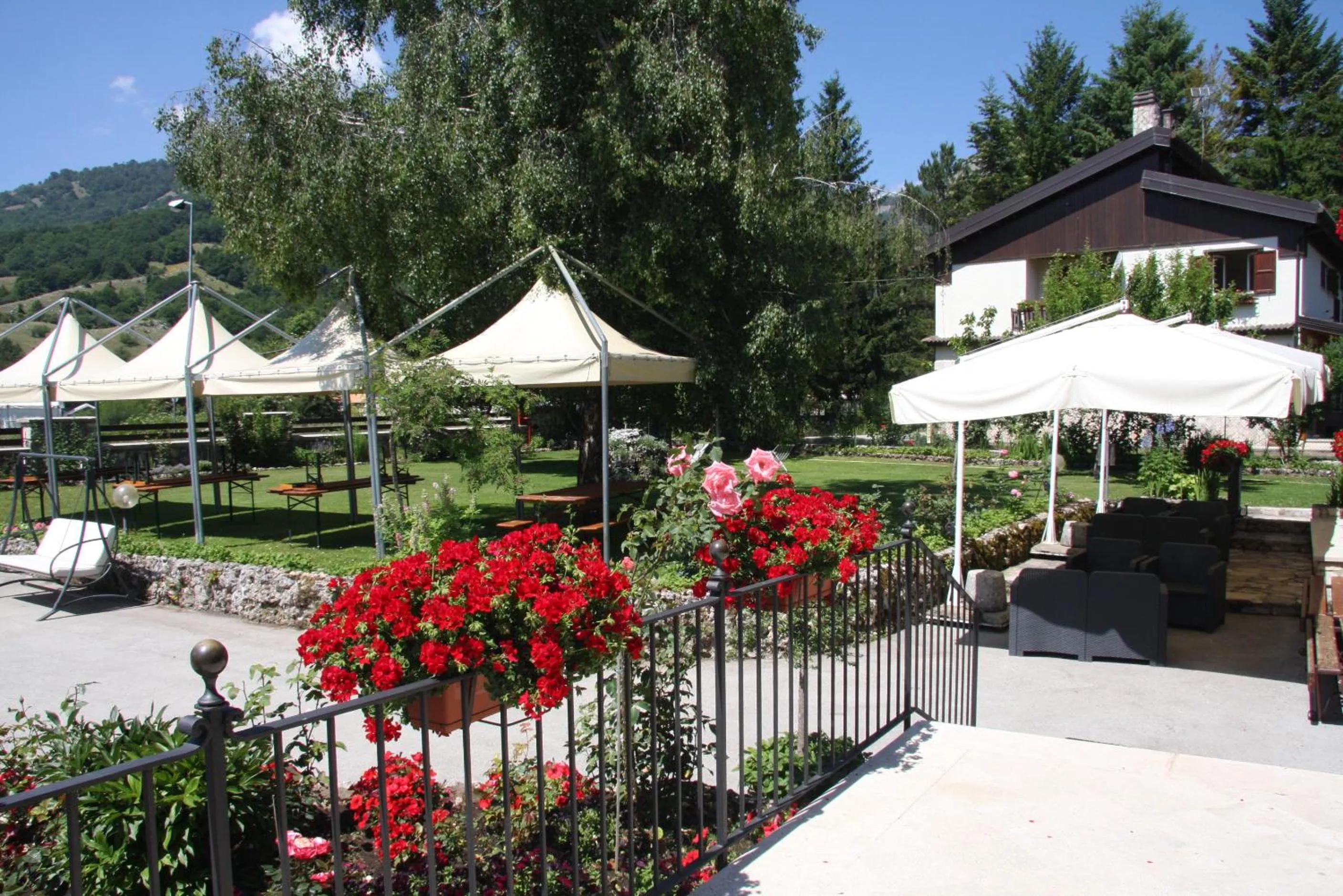 Garden view in Hotel Edelweiss