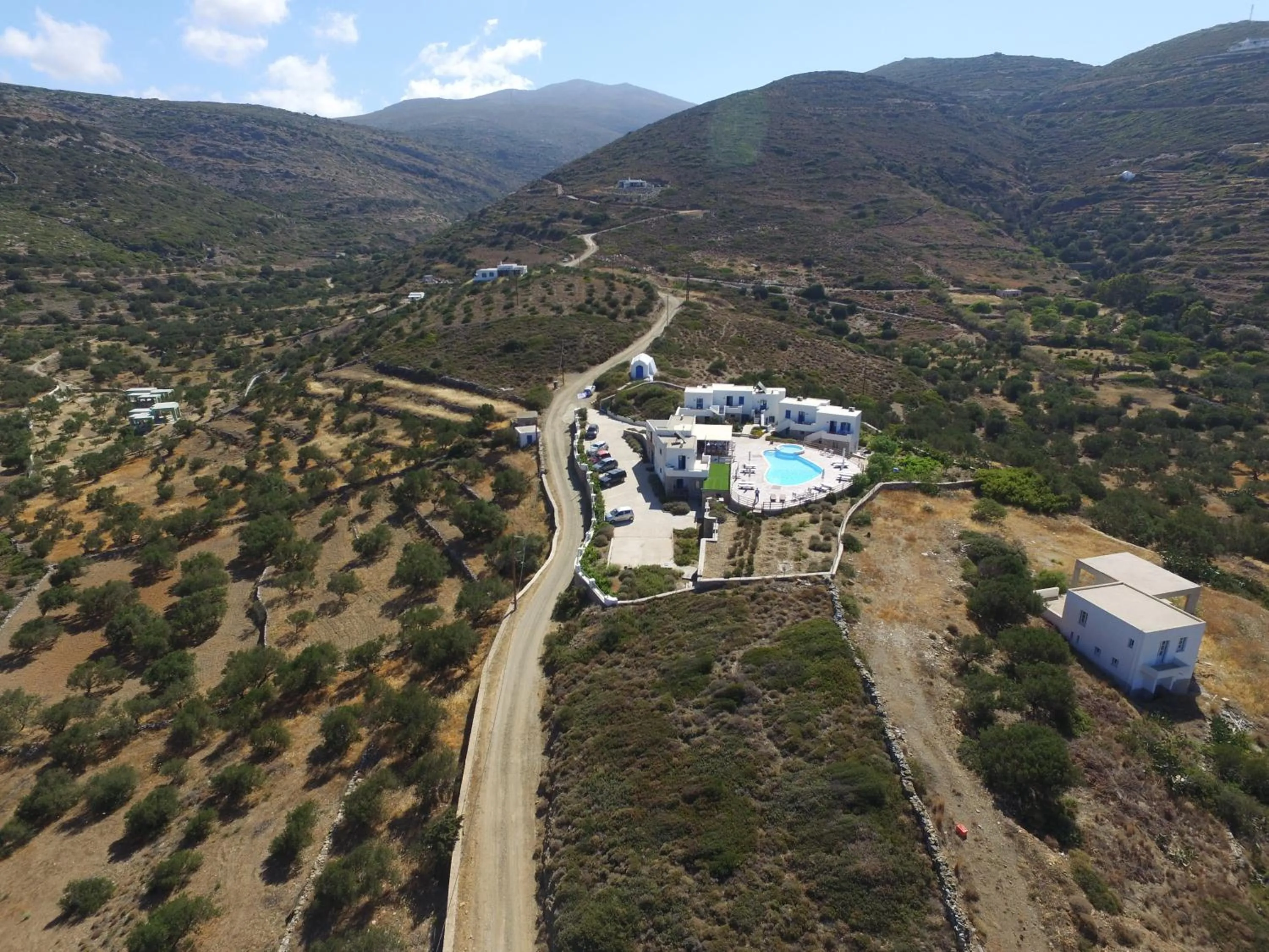 Bird's eye view in Amorgion Village