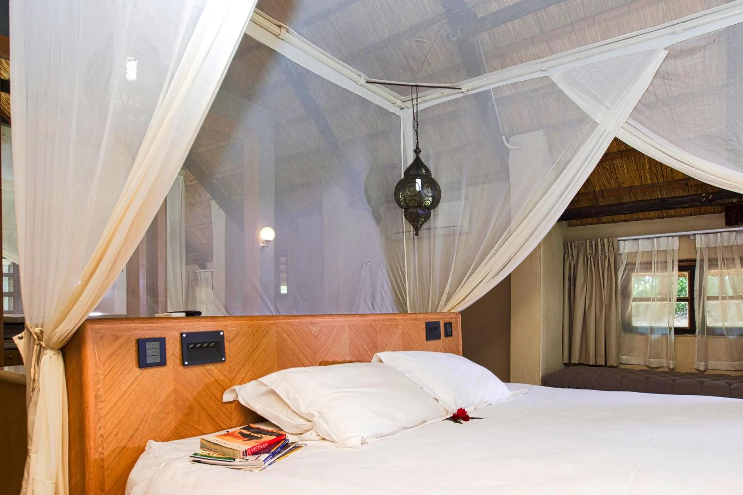 Bed in The Royal Sichango Village