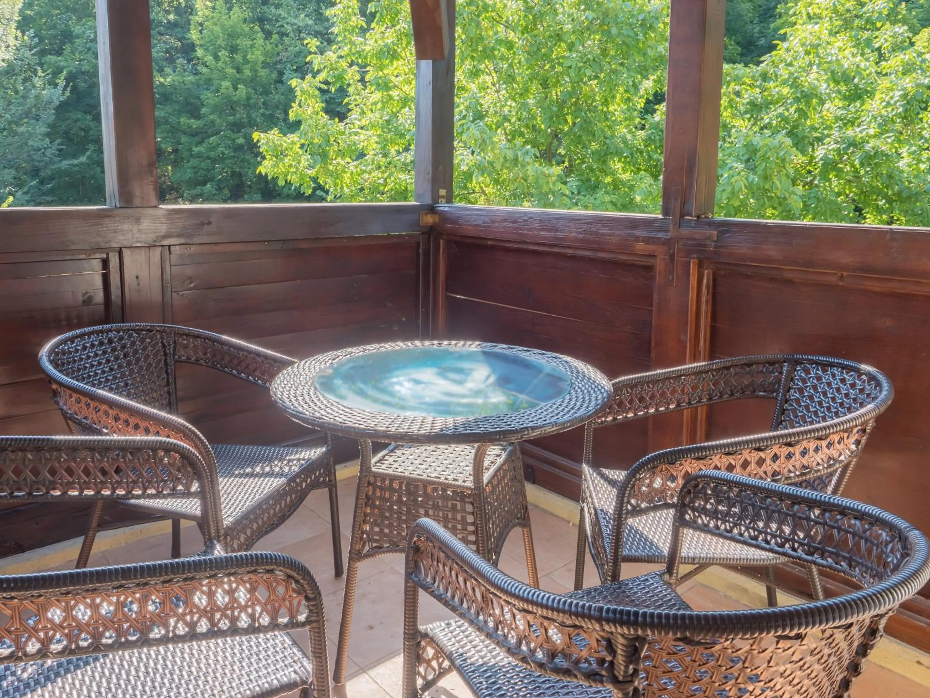 Balcony/Terrace in Family Park Hotel Kyoshkove