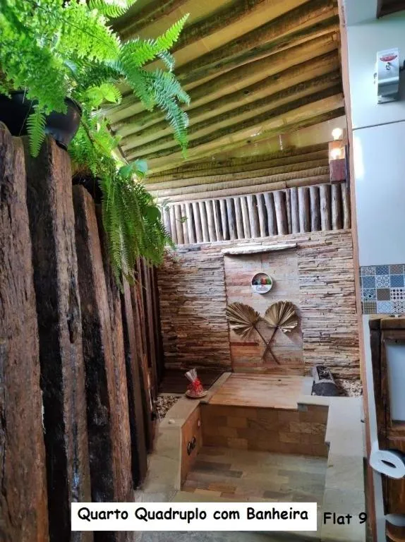 Hot Tub in Sanctuary Pirenópolis Suítes e Flats