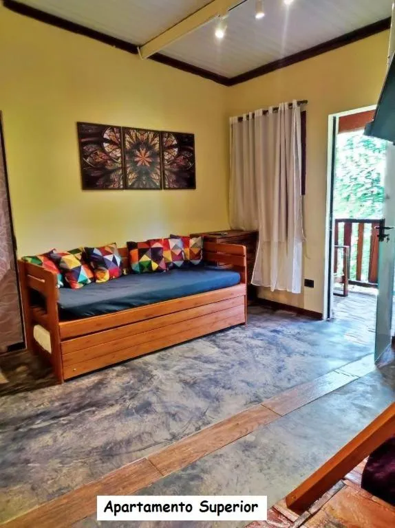 Bedroom, Bed in Sanctuary Pirenópolis Suítes e Flats