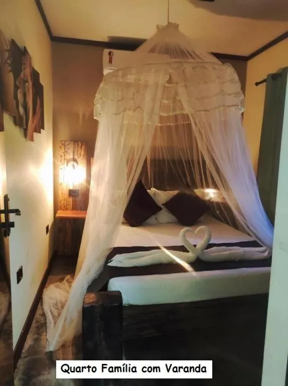 Bed in Sanctuary Pirenópolis Suítes e Flats