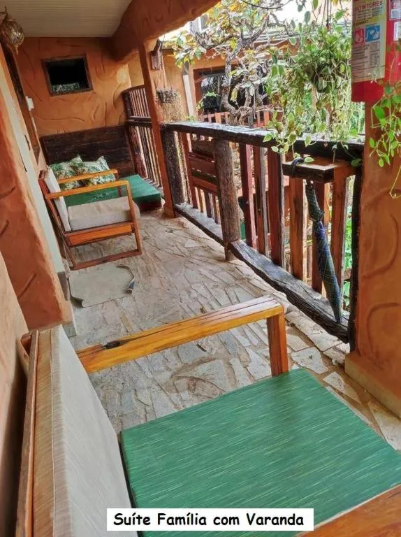 Balcony/Terrace in Sanctuary Pirenópolis Suítes e Flats
