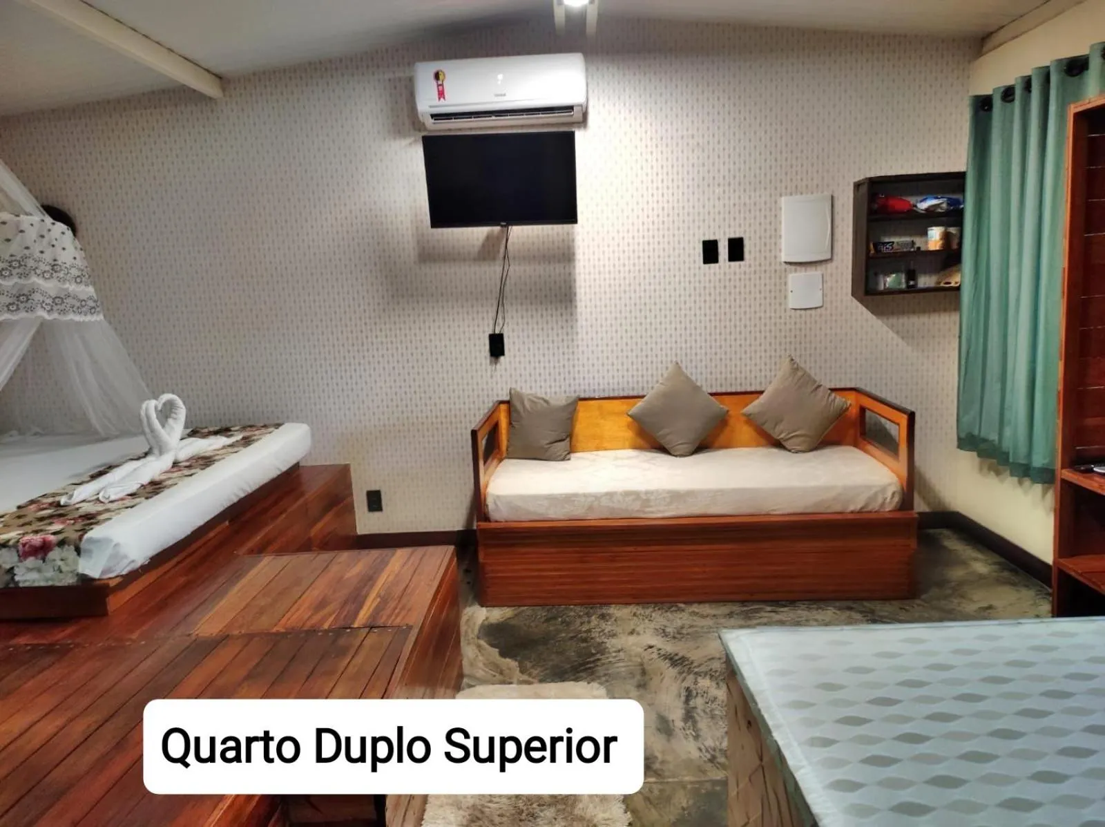 Bed in Sanctuary Pirenópolis Suítes e Flats