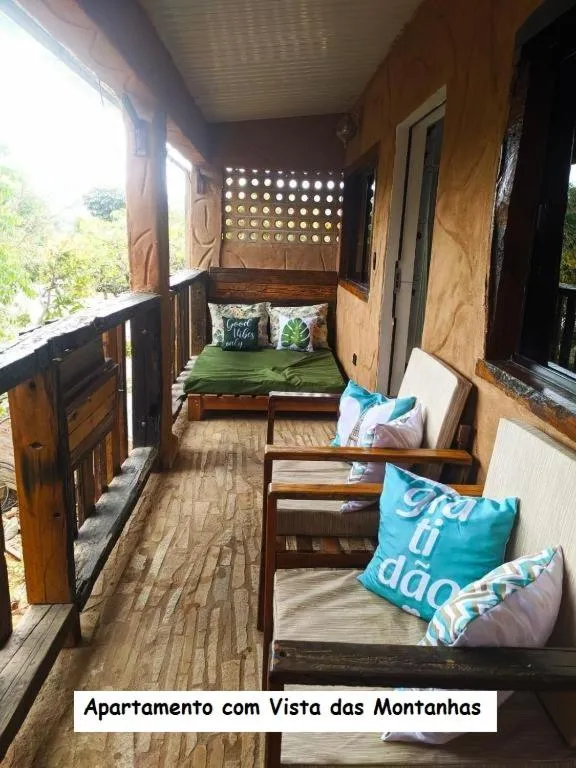 Balcony/Terrace in Sanctuary Pirenópolis Suítes e Flats
