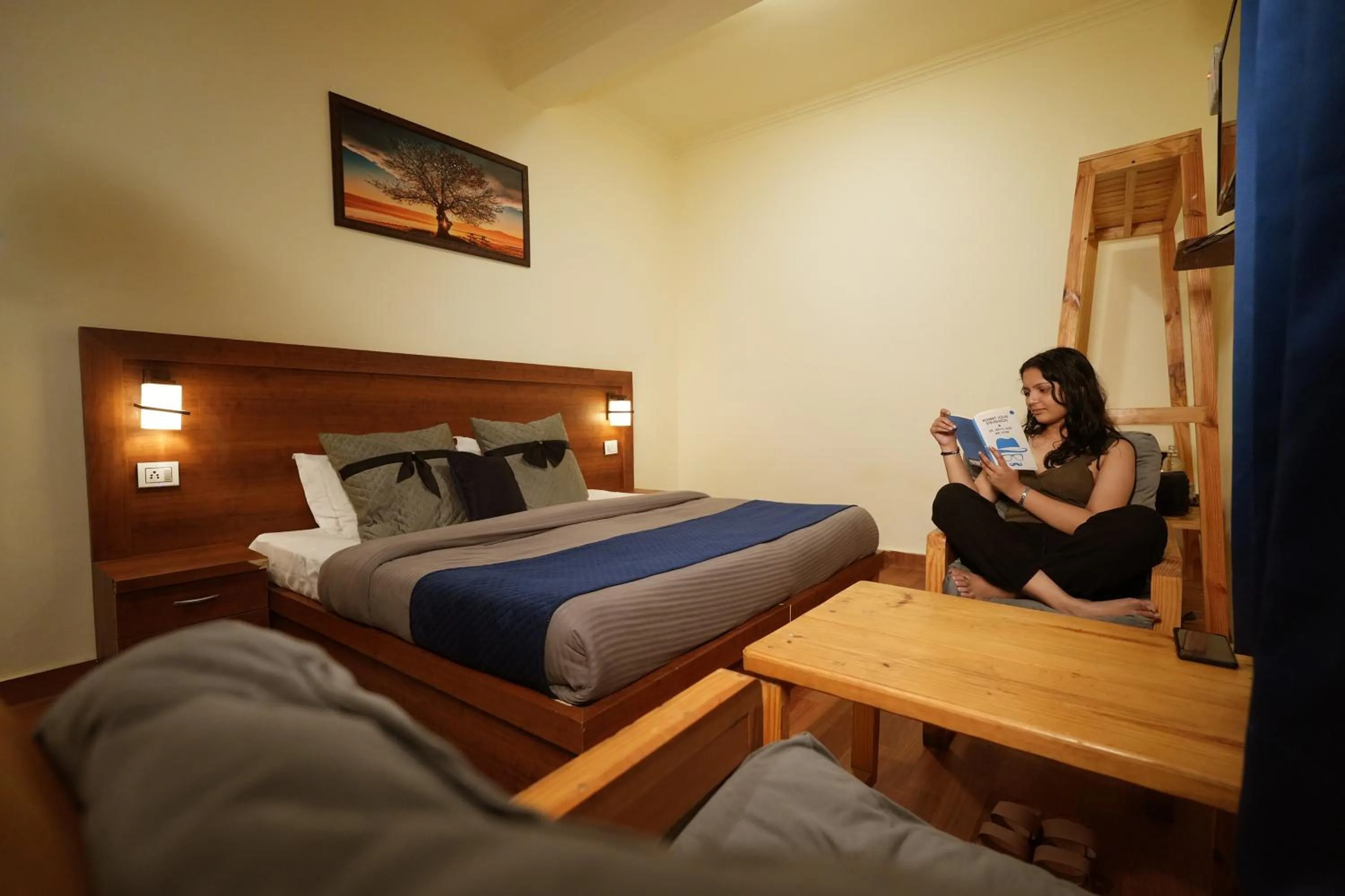 Bed in Shalom Backpackers Rishikesh