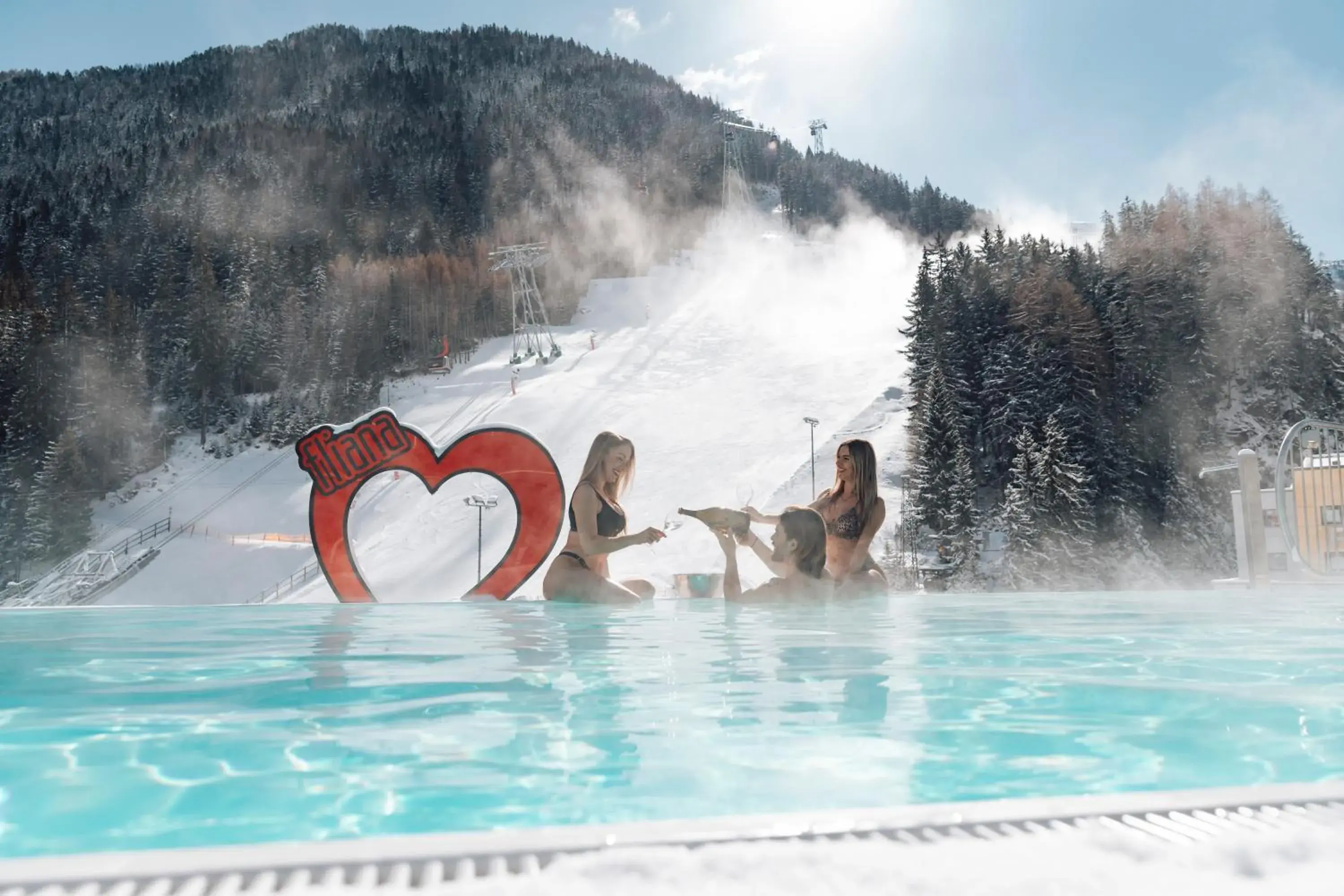 Hot Tub, Swimming Pool in Hotel Fliana Ischgl
