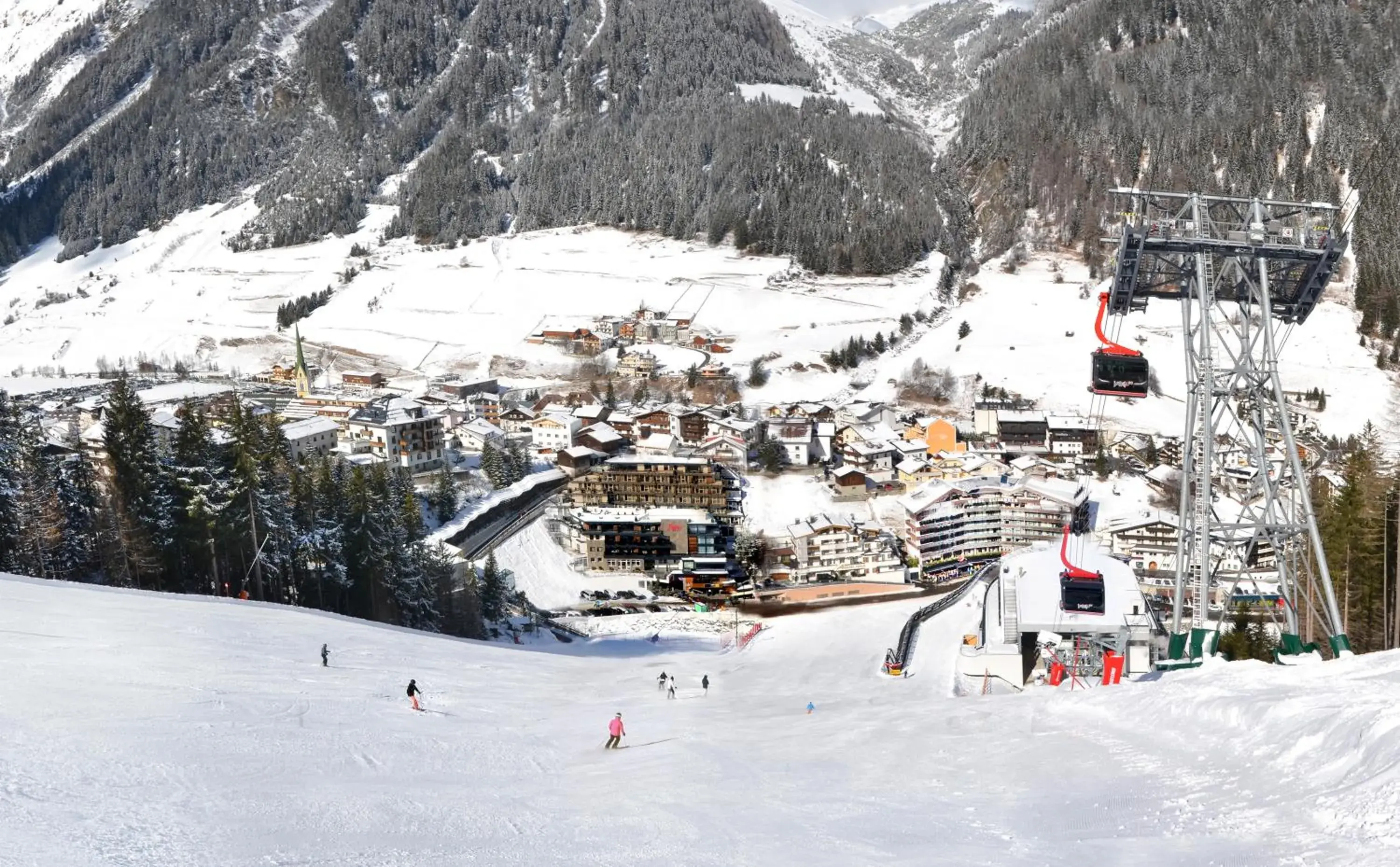 Bird's eye view, Winter in Hotel Fliana Ischgl