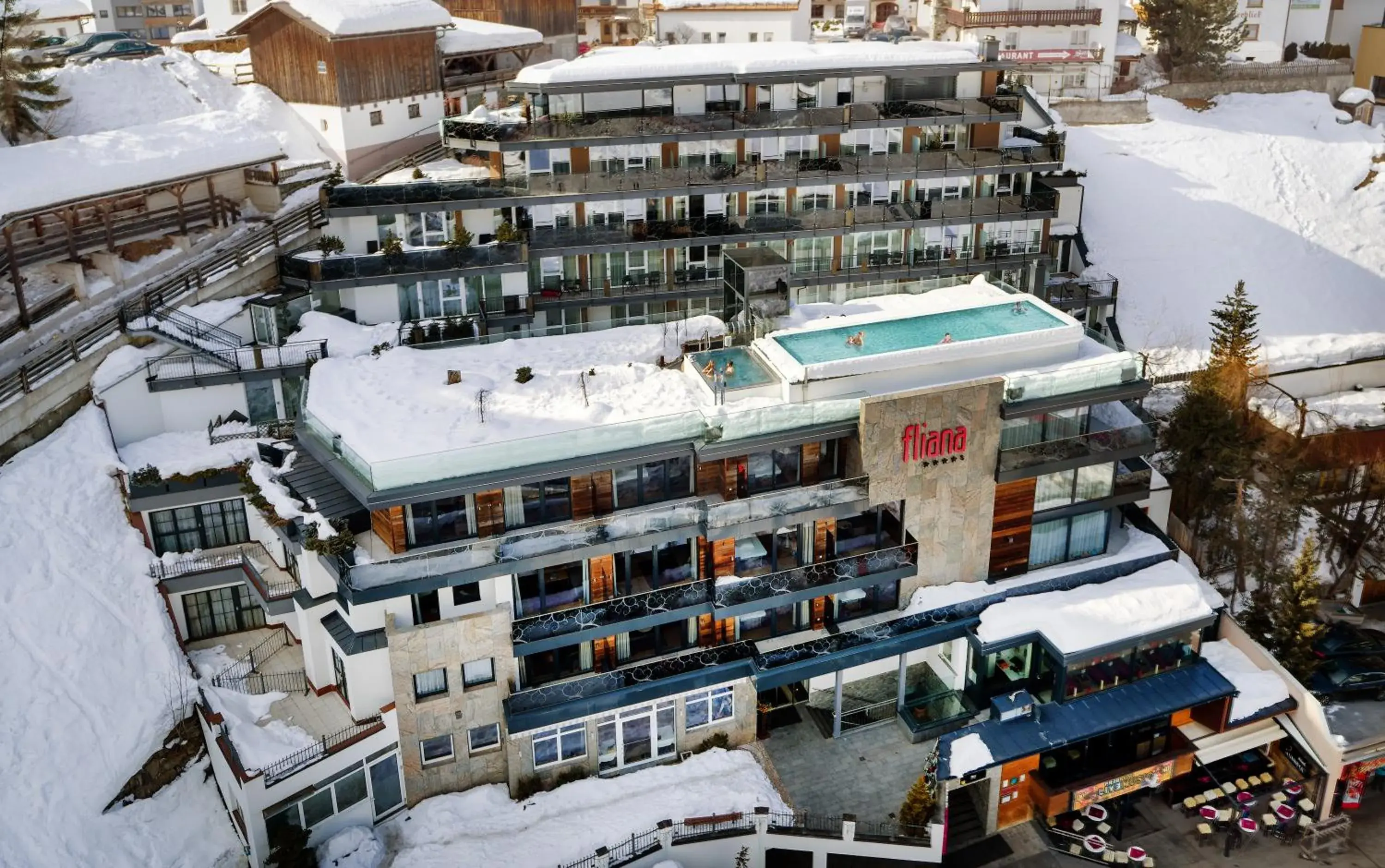 Property building, Winter in Hotel Fliana Ischgl