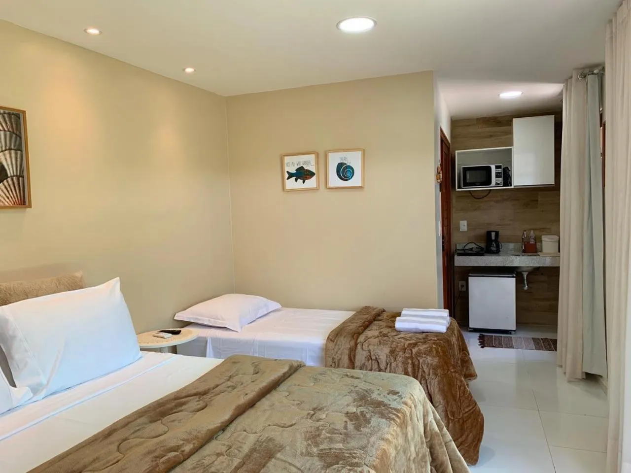 Bed in Pousada Ipioca Beach Village