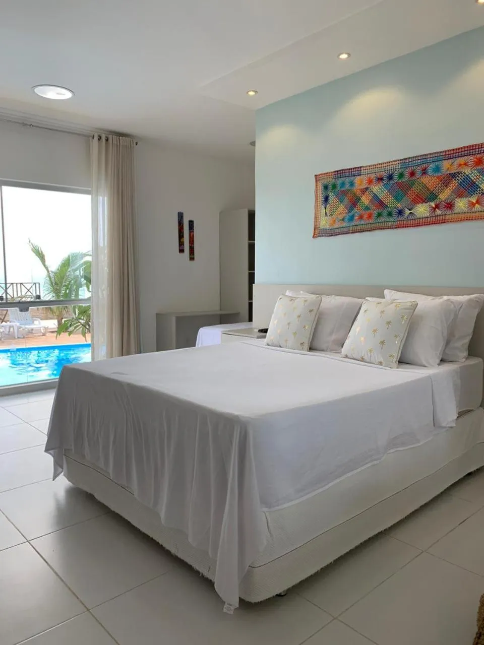 Bed in Pousada Ipioca Beach Village