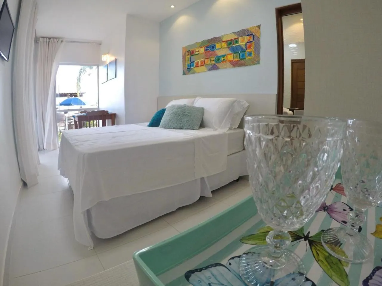 Bed in Pousada Ipioca Beach Village