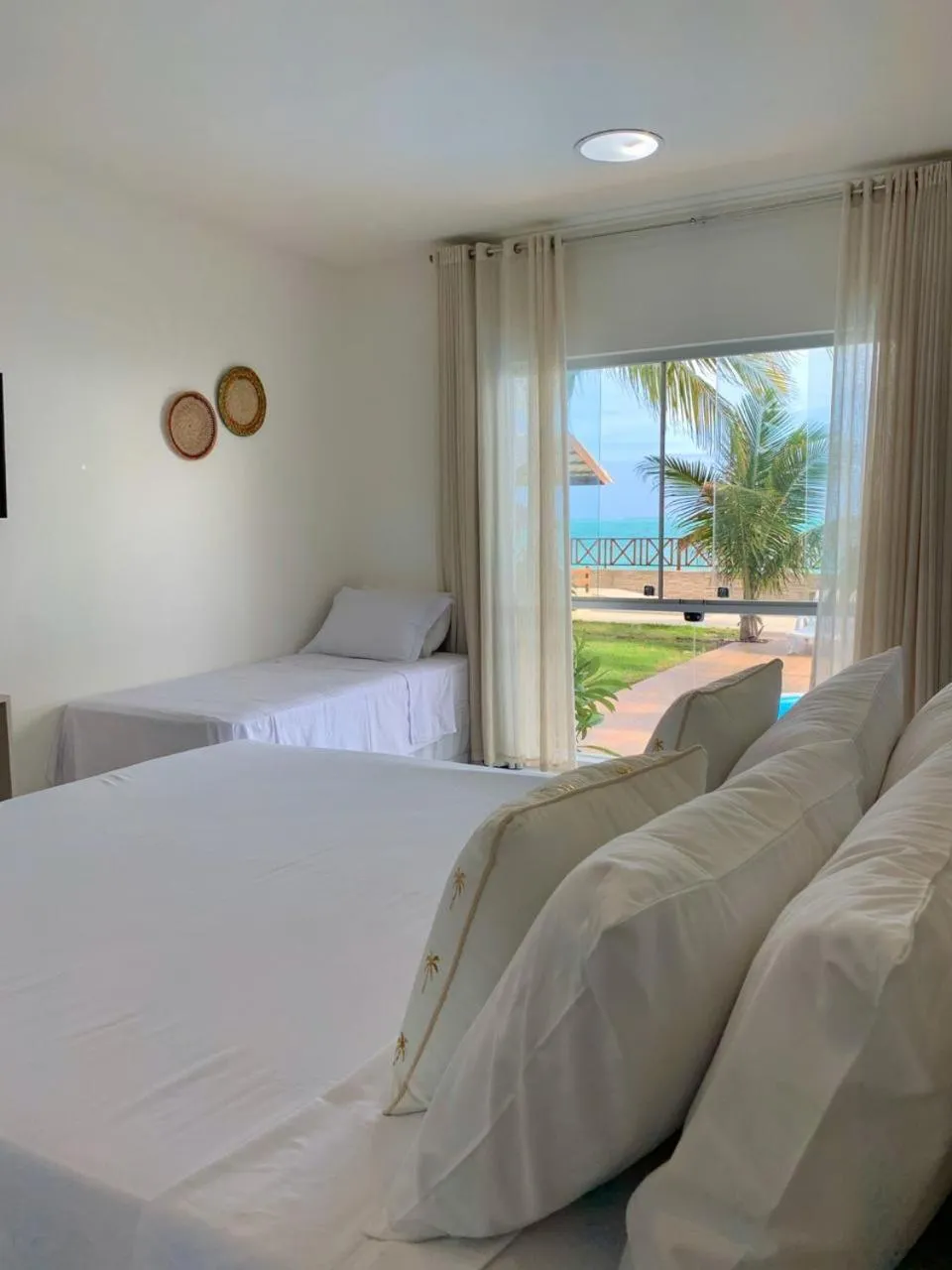 Bed in Pousada Ipioca Beach Village